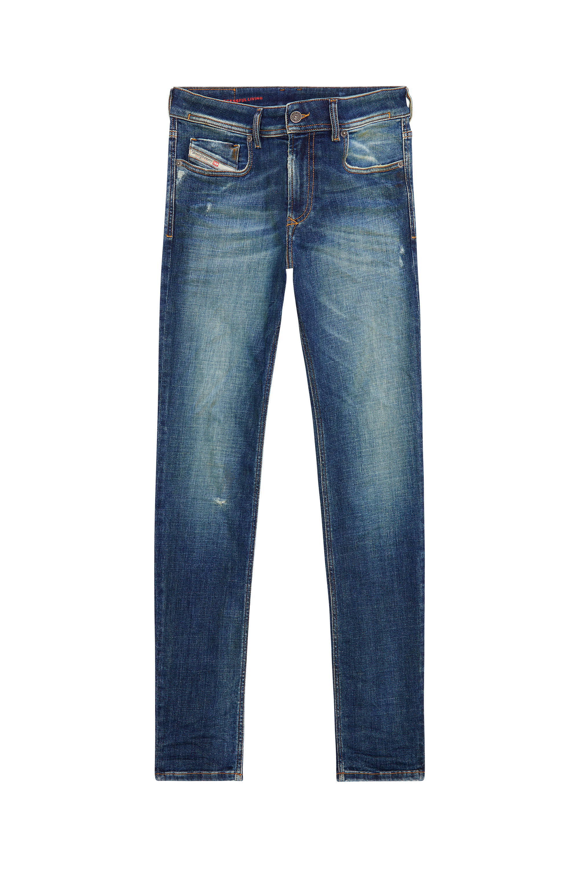 Diesel - 1979 Sleenker 09F09 Skinny Jeans, Blu Scuro - Image 2
