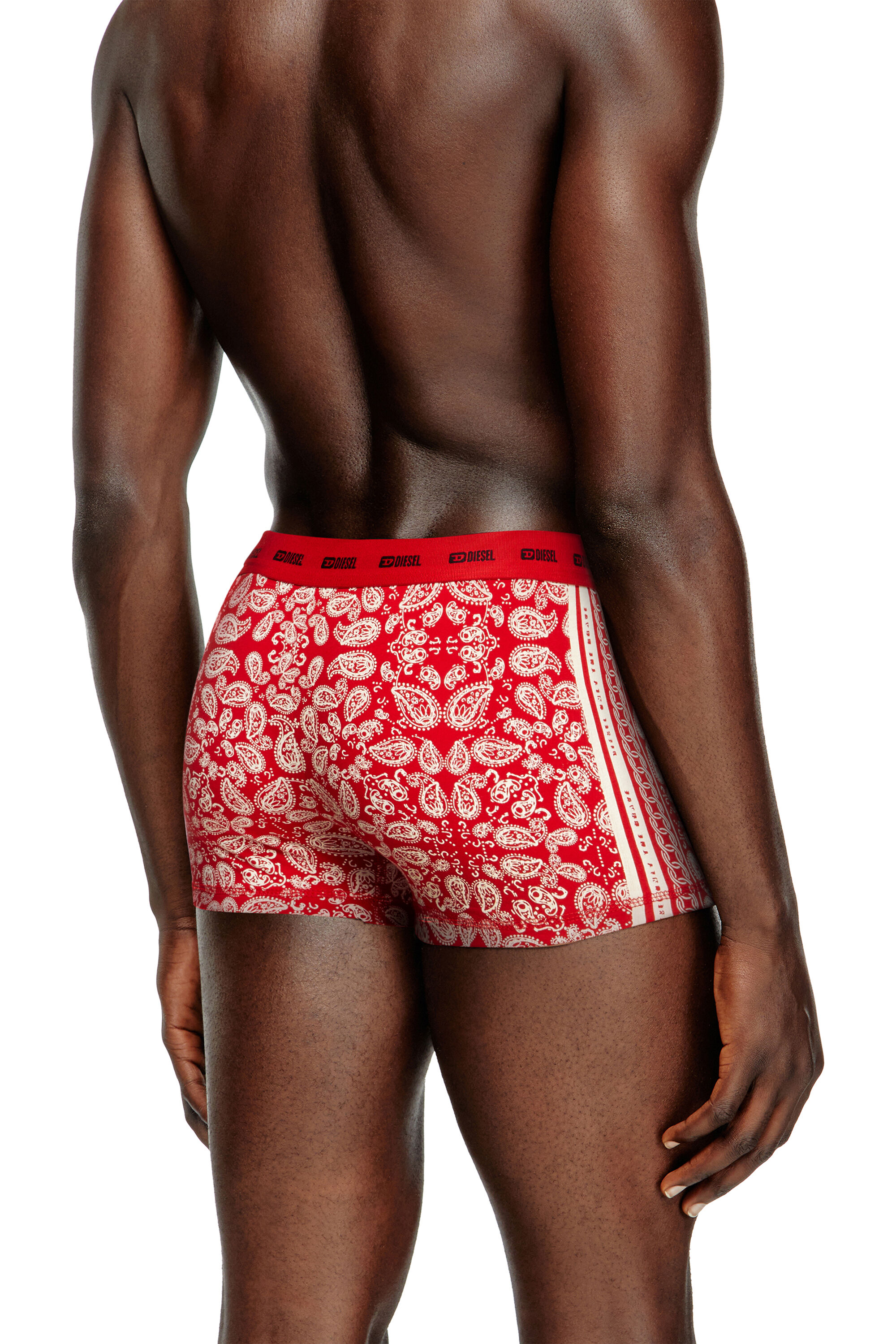 Diesel - DAMIEN-GFT-UTLT-3PACK, Set da 3 boxer in cotone stretch Uomo in Multicolor - 4