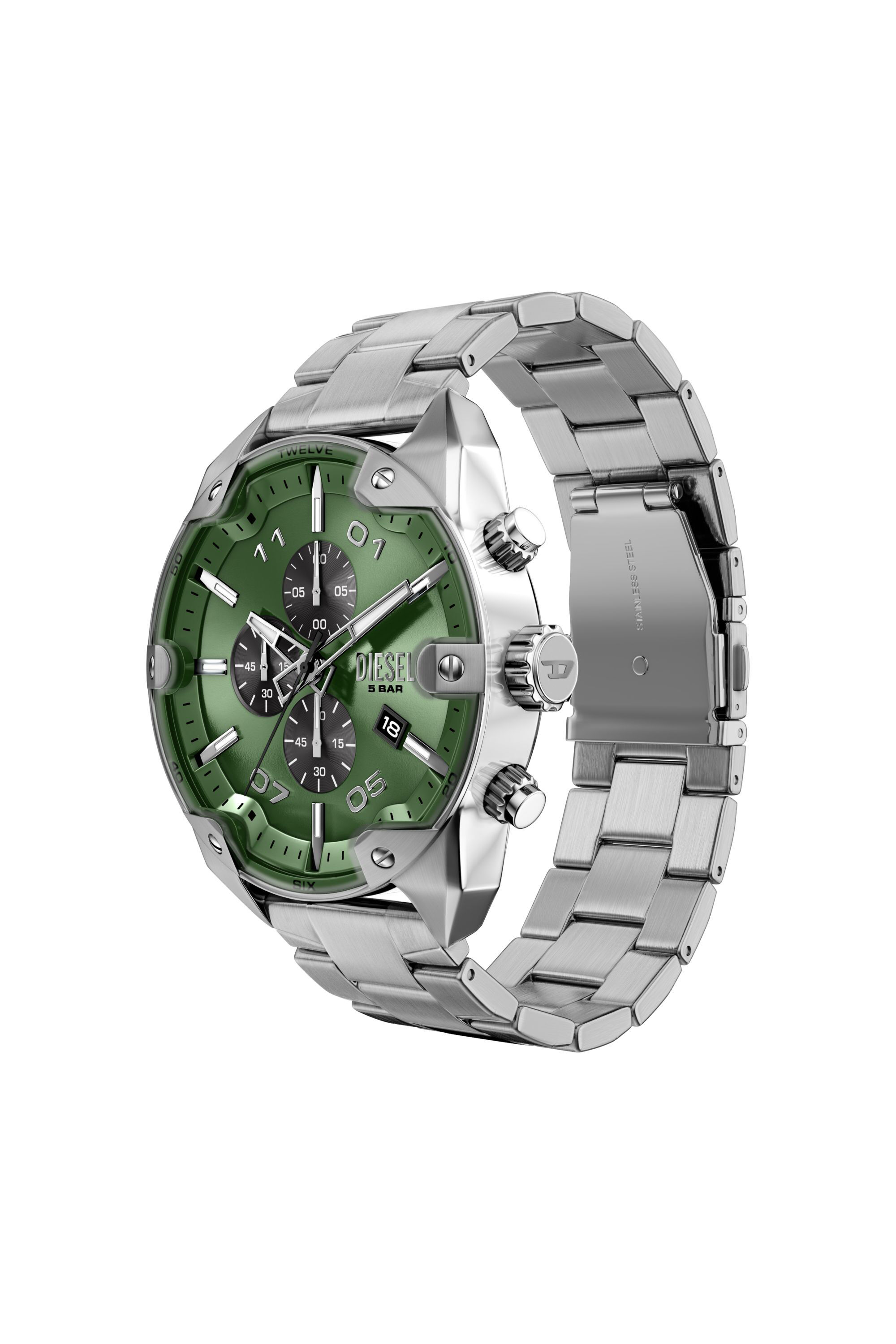 Diesel - DZ4712 WATCH, Orologio Spiked in acciaio inox con borchie Uomo in Argento - 4
