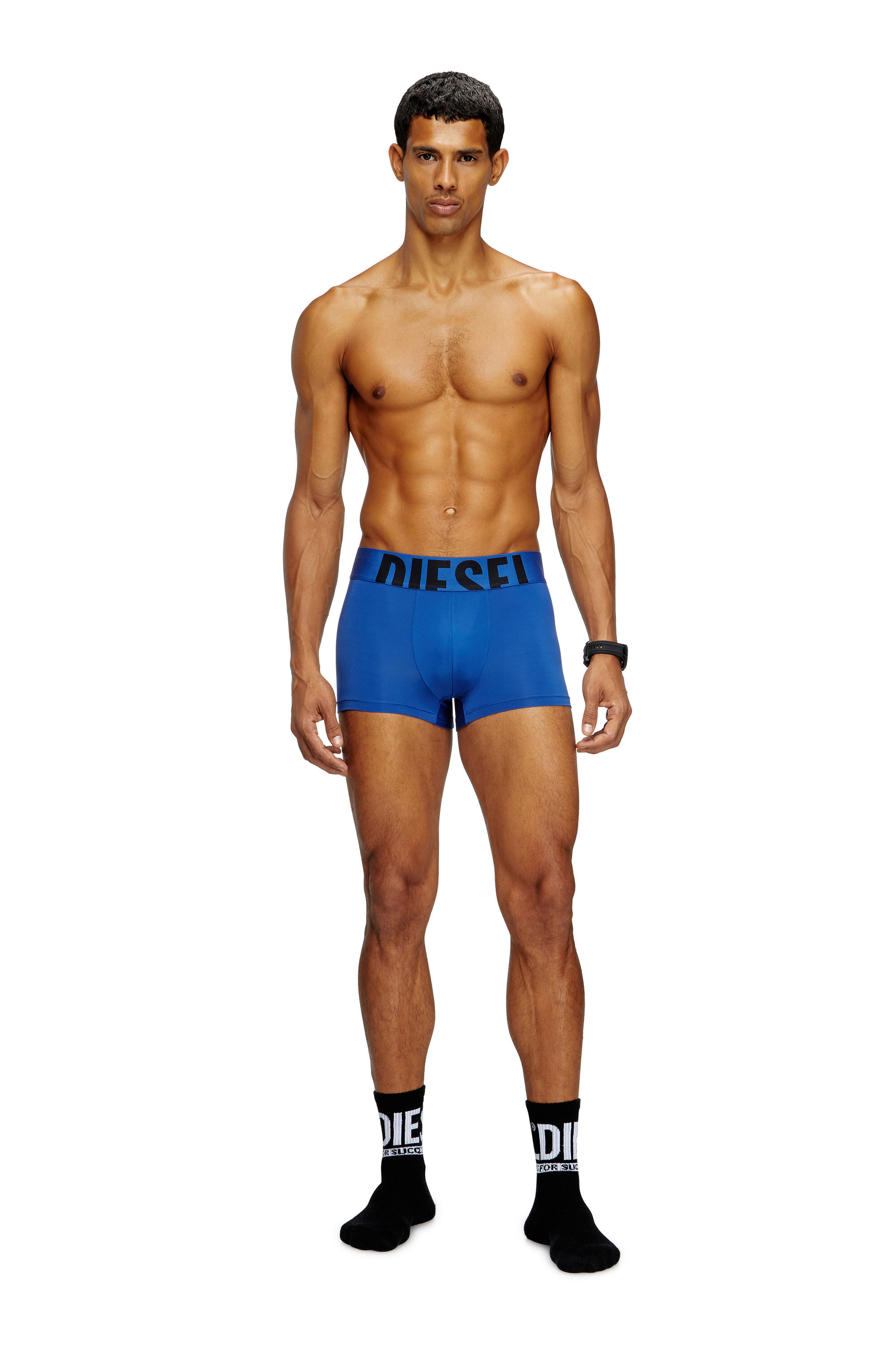Diesel - DAMIEN-D-POP-55, Slip con logo tagliato Uomo in Blu - 1