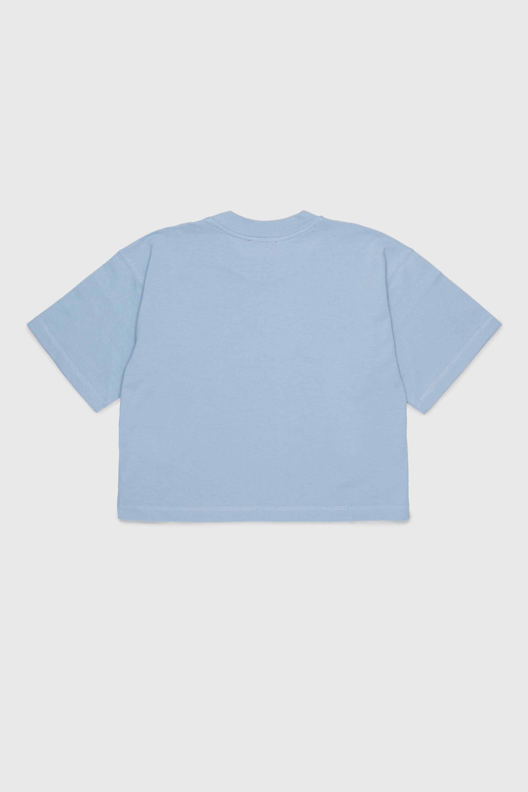 Diesel - TLIXIN, T-shirt cropped con logo Oval D Donna in Blu - 2