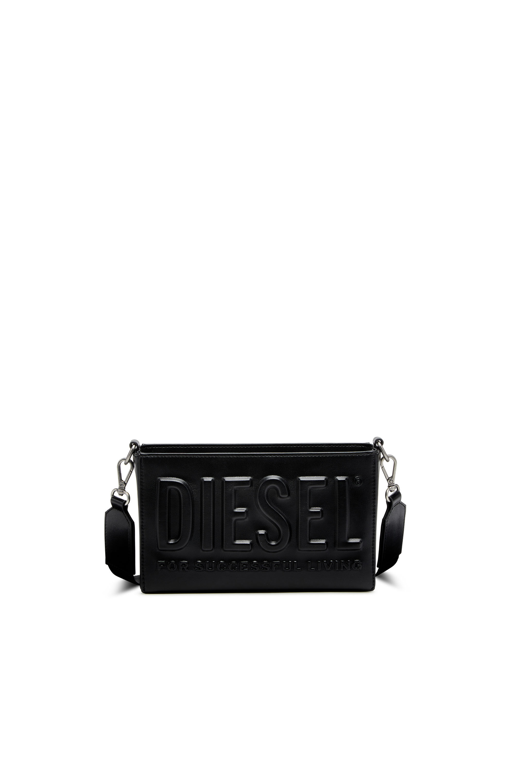 Diesel - DSL 3D CAMERA BAG, Dsl 3D-Camera bag in PU con logo 3D Uomo in Nero - 1