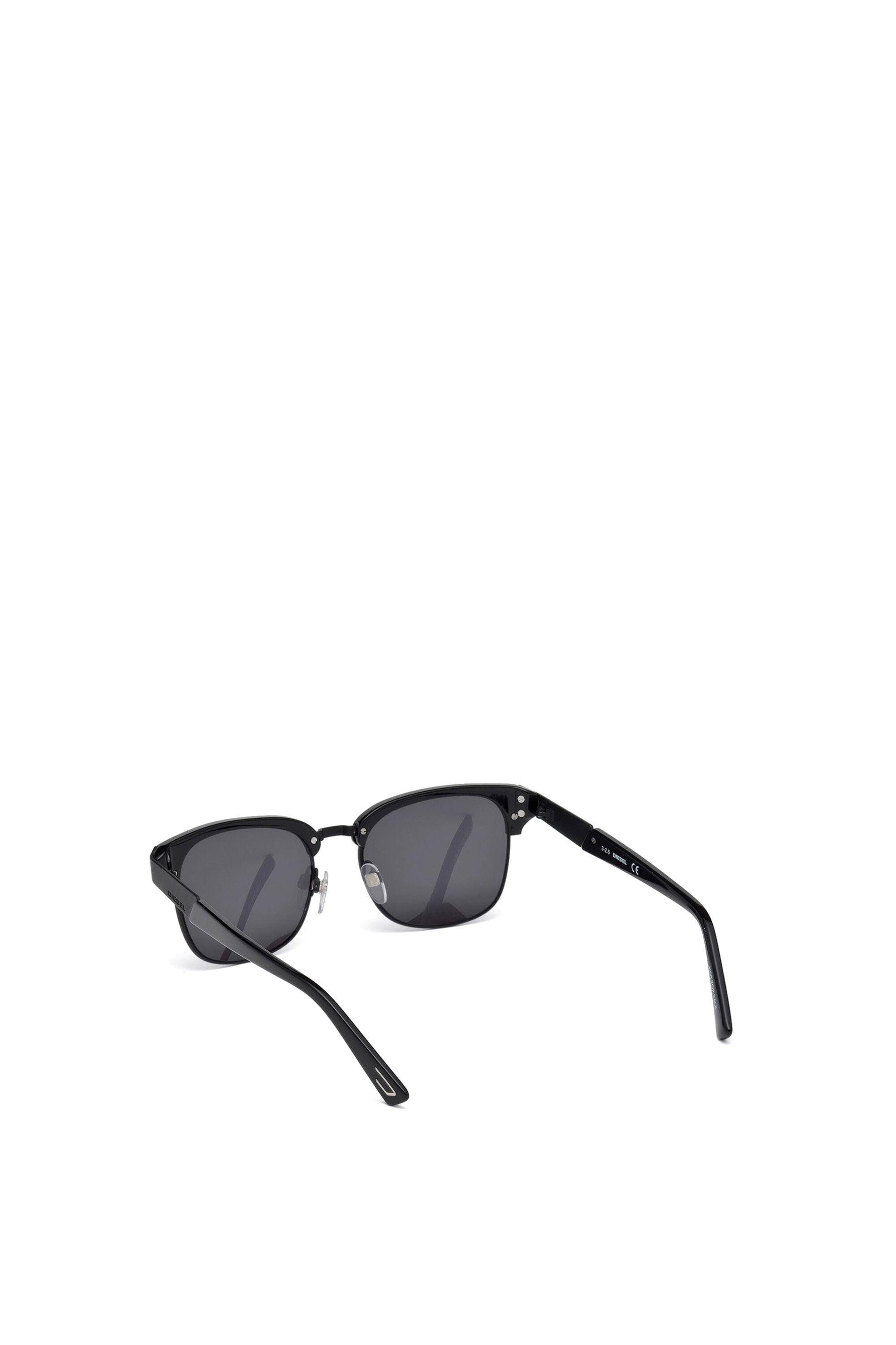 Diesel - DL0235, Occhiali iconici con ponte in metallo Unisex in Nero - 3