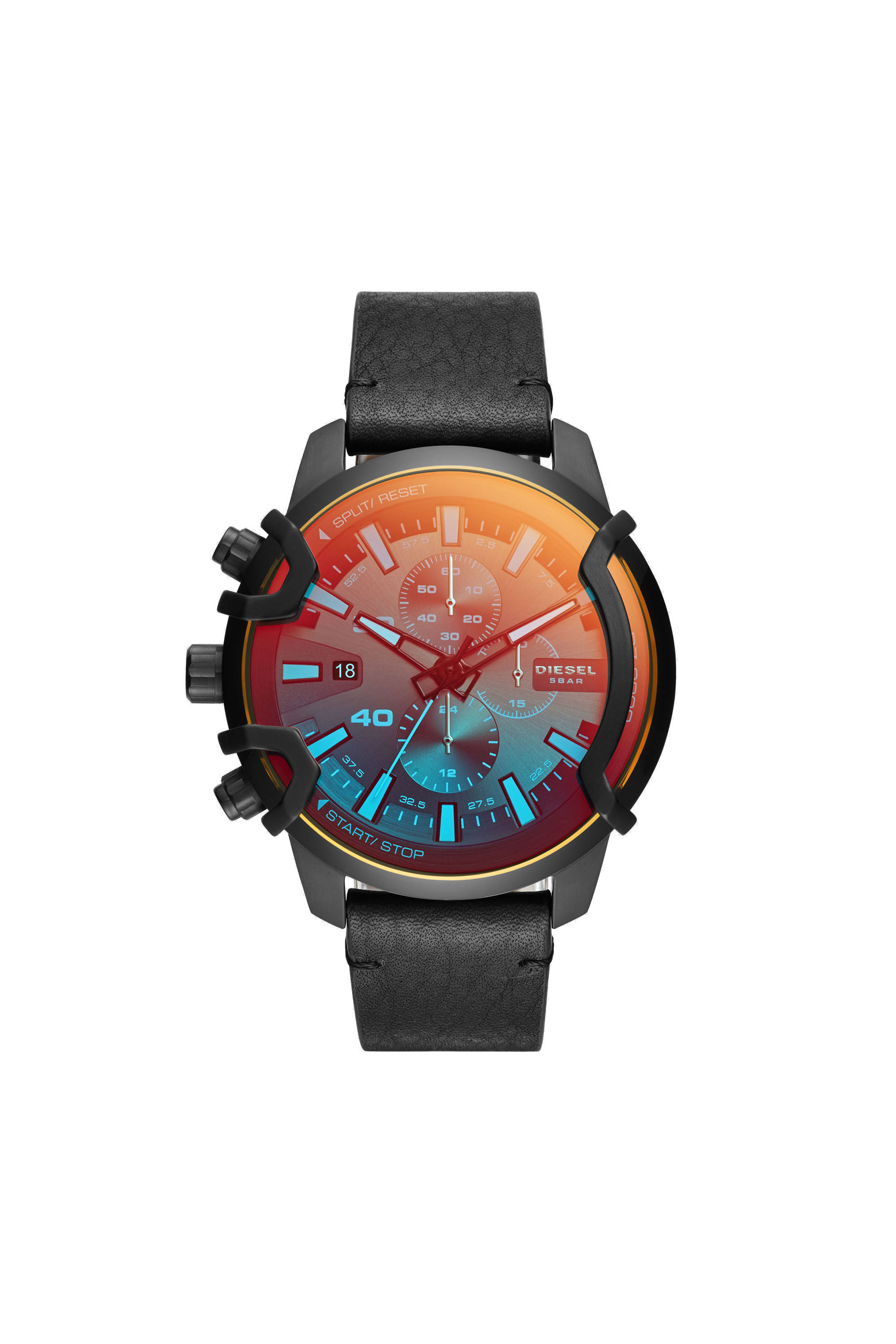 DZ4519 Uomo Orologio cronografo Griffed con cinturino nera Diesel