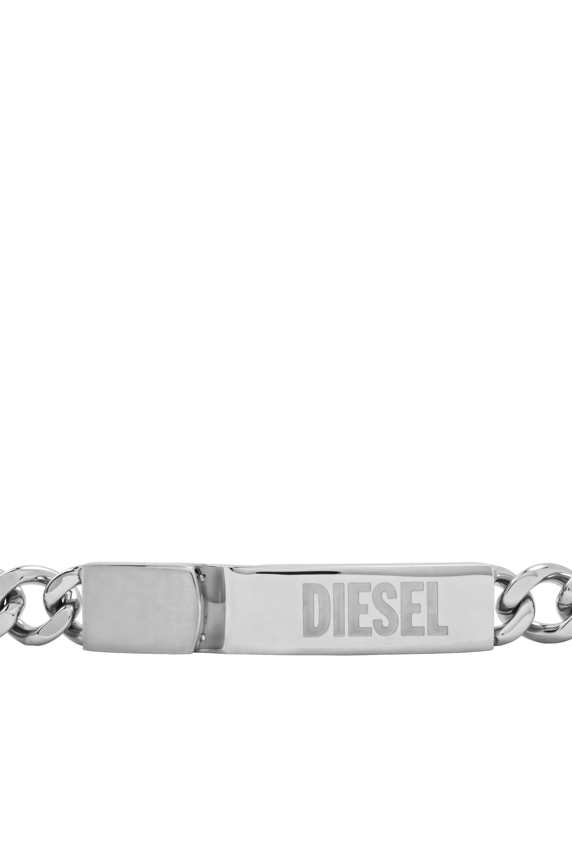 Diesel - DX0966, Uomo Braccialetto con targhetta in Argento - Image 3