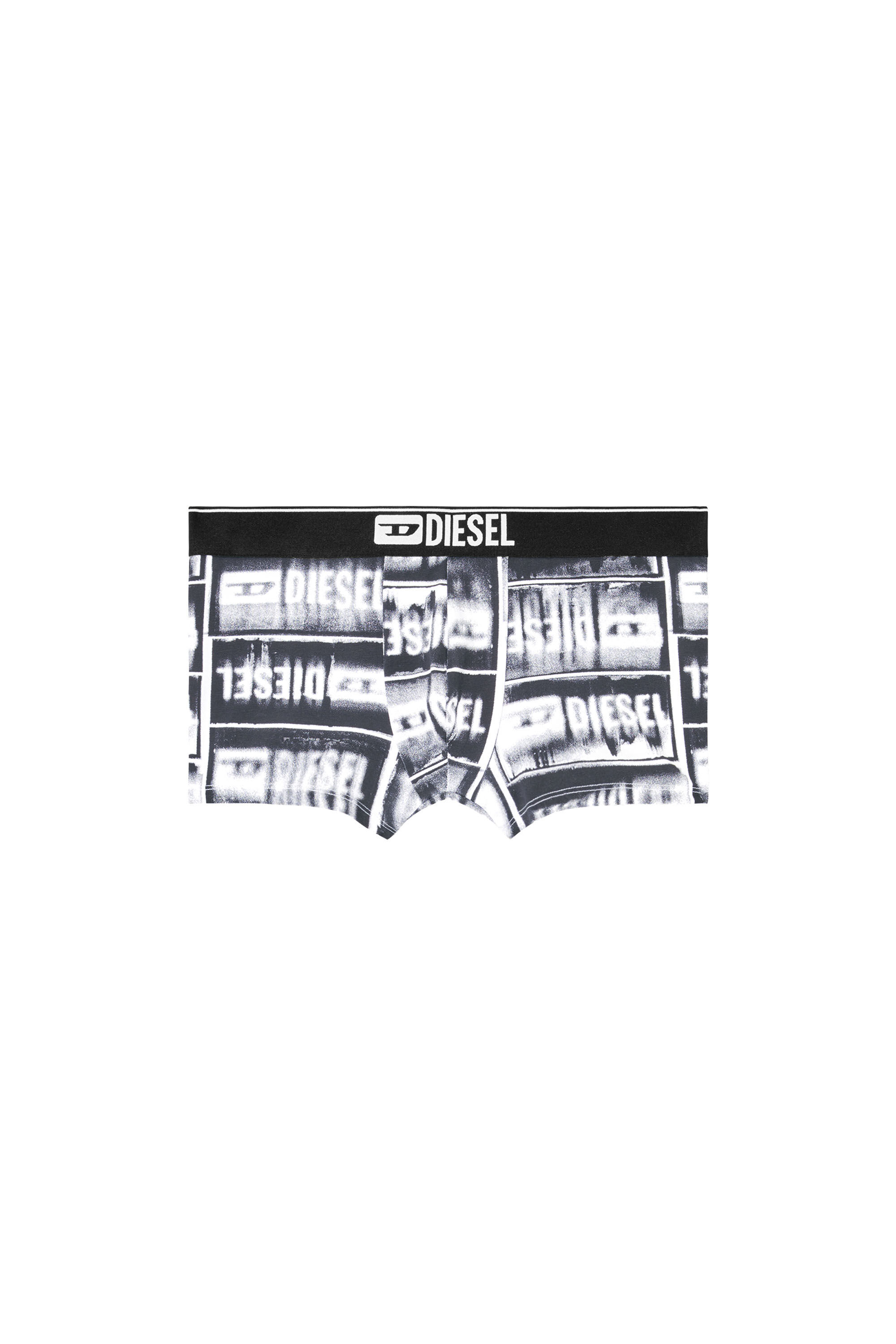 Diesel - DAMIEN-D-BOX, Boxer con logo d&eacute;grad&eacute; Uomo in Nero - 2