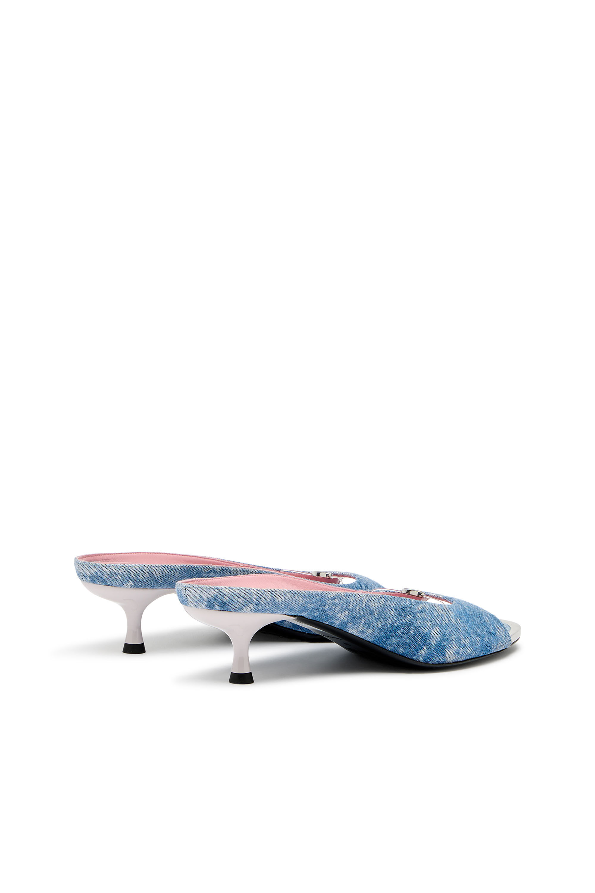 Diesel - D-DIAM'S-SA-40, Woman's D-Diam's-Low denim mule with floating Oval D in null - 3