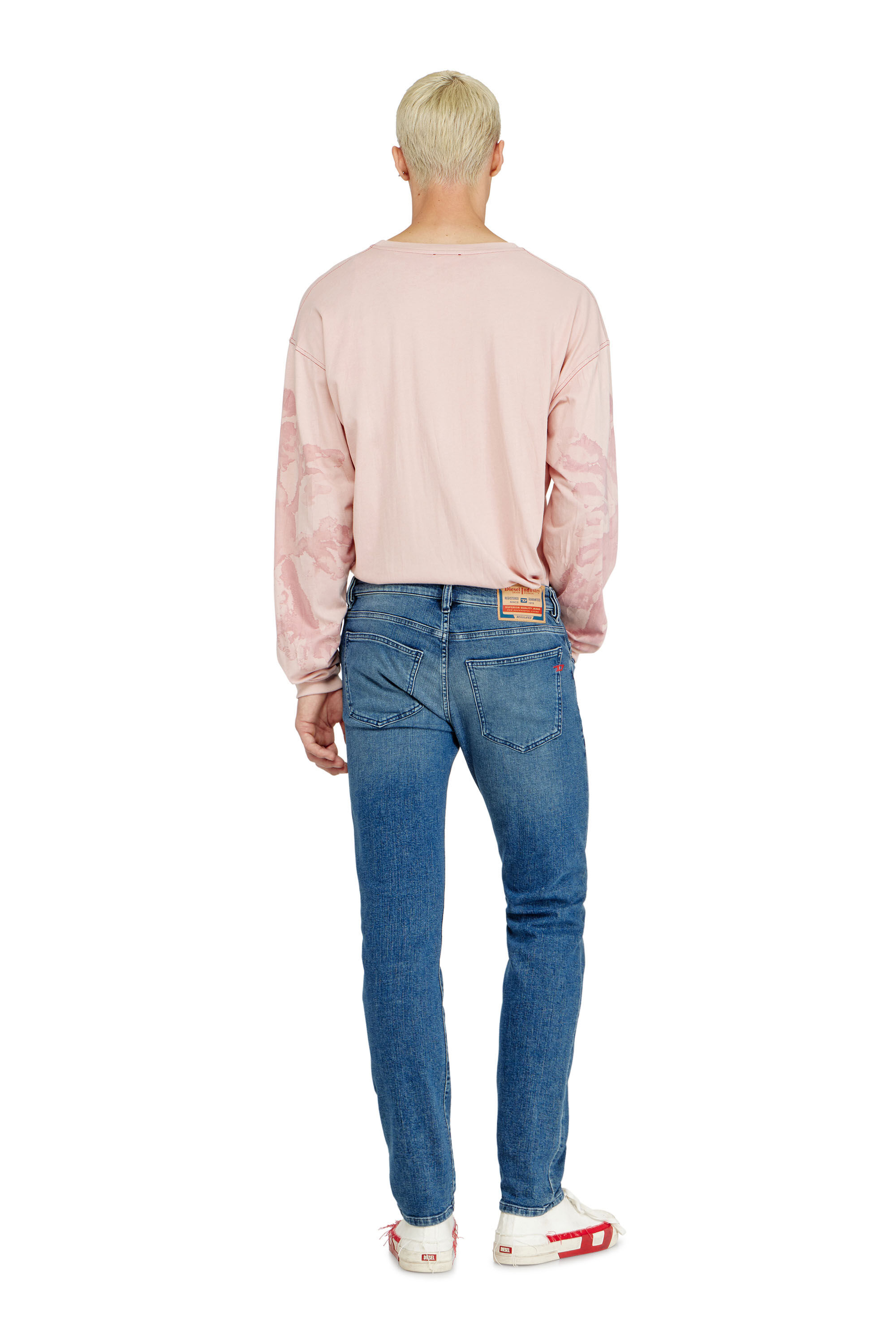 Diesel - Slim Jeans 2019 D-Strukt 0HDBK Uomo, Blu medio - Image 3