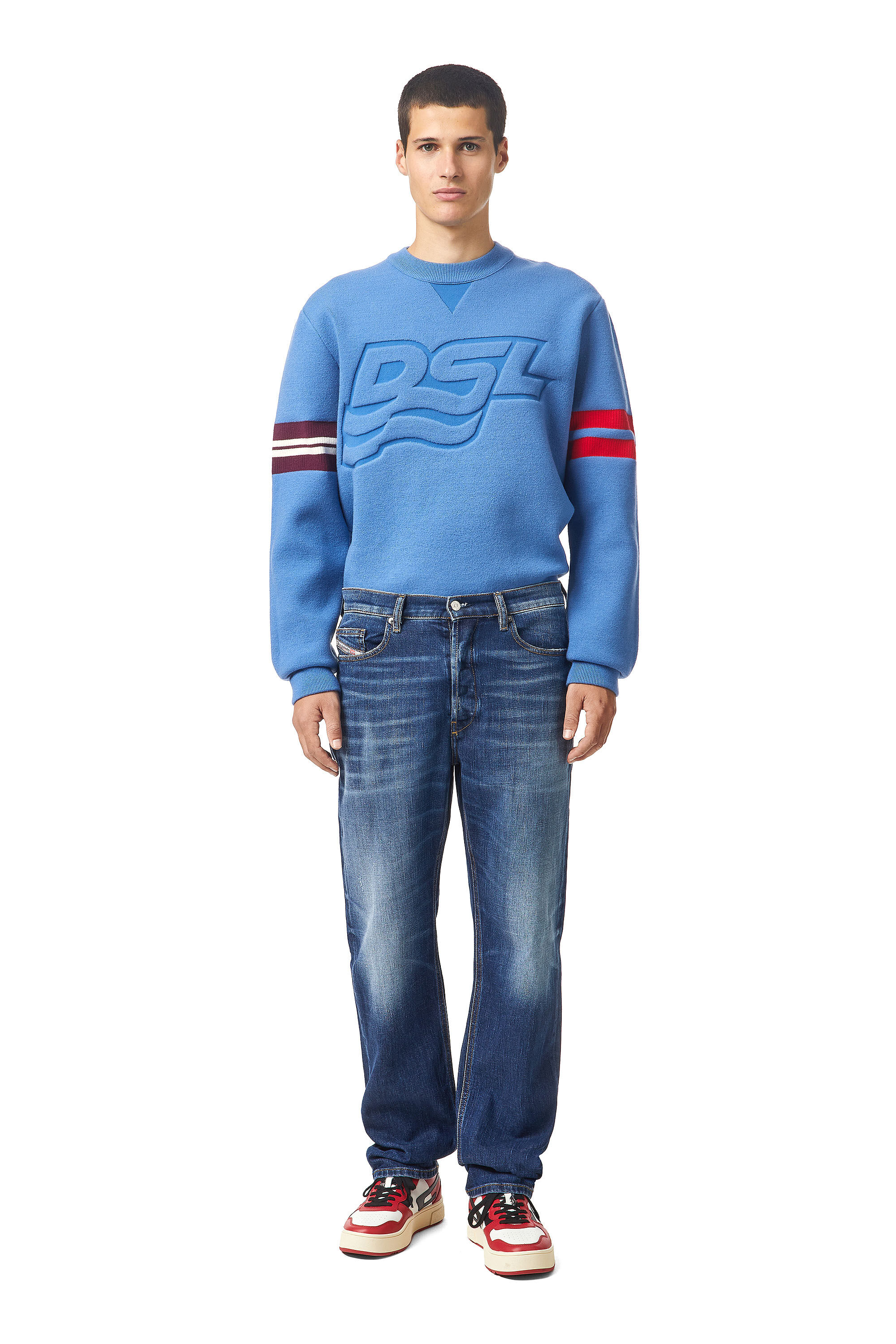 D-MACS Uomo: Jeans Straight Blu medio | Diesel