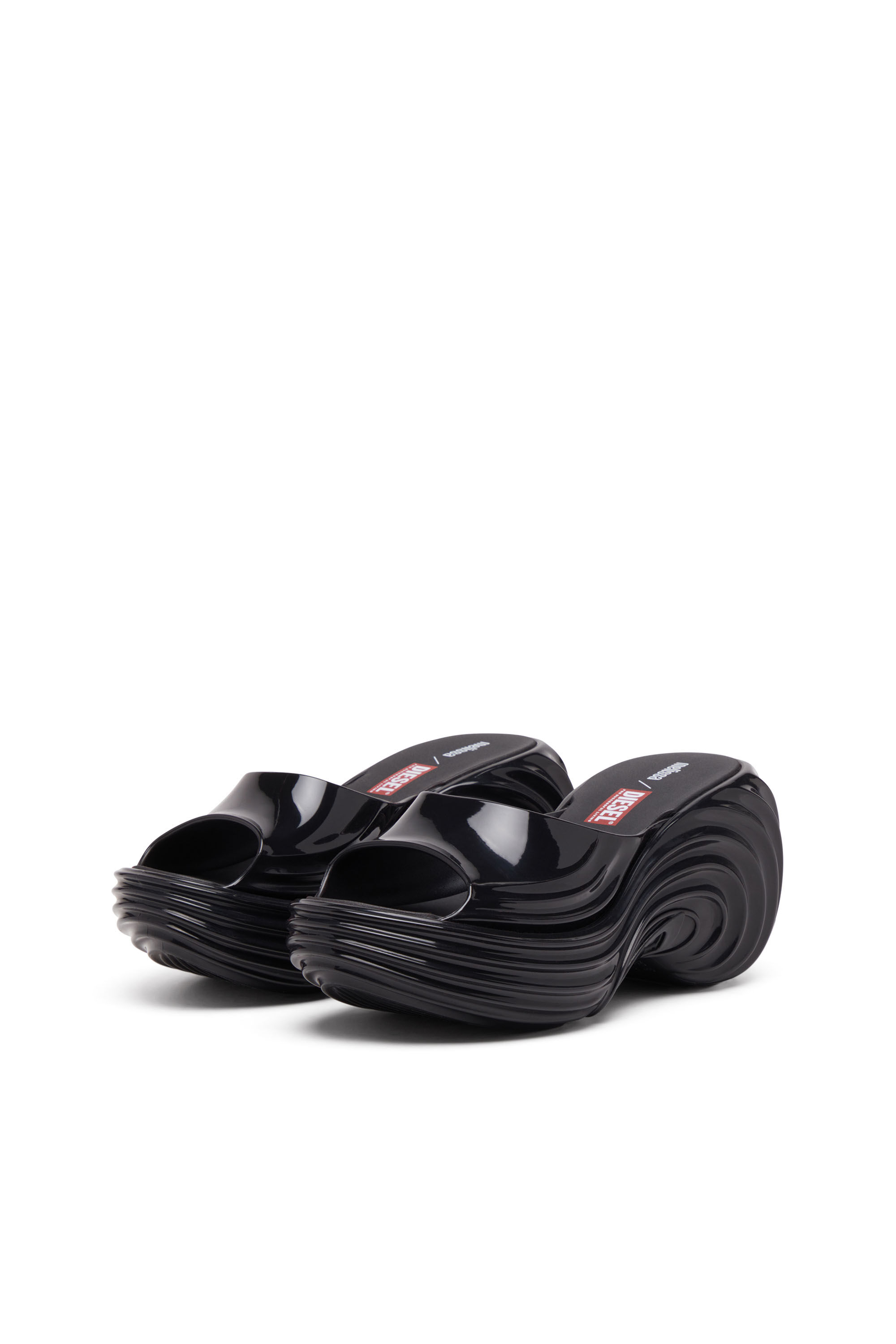 Diesel - MELISSA QUANTUM PLATFORM, Mule platform in Melflex® Donna in Nero - 9