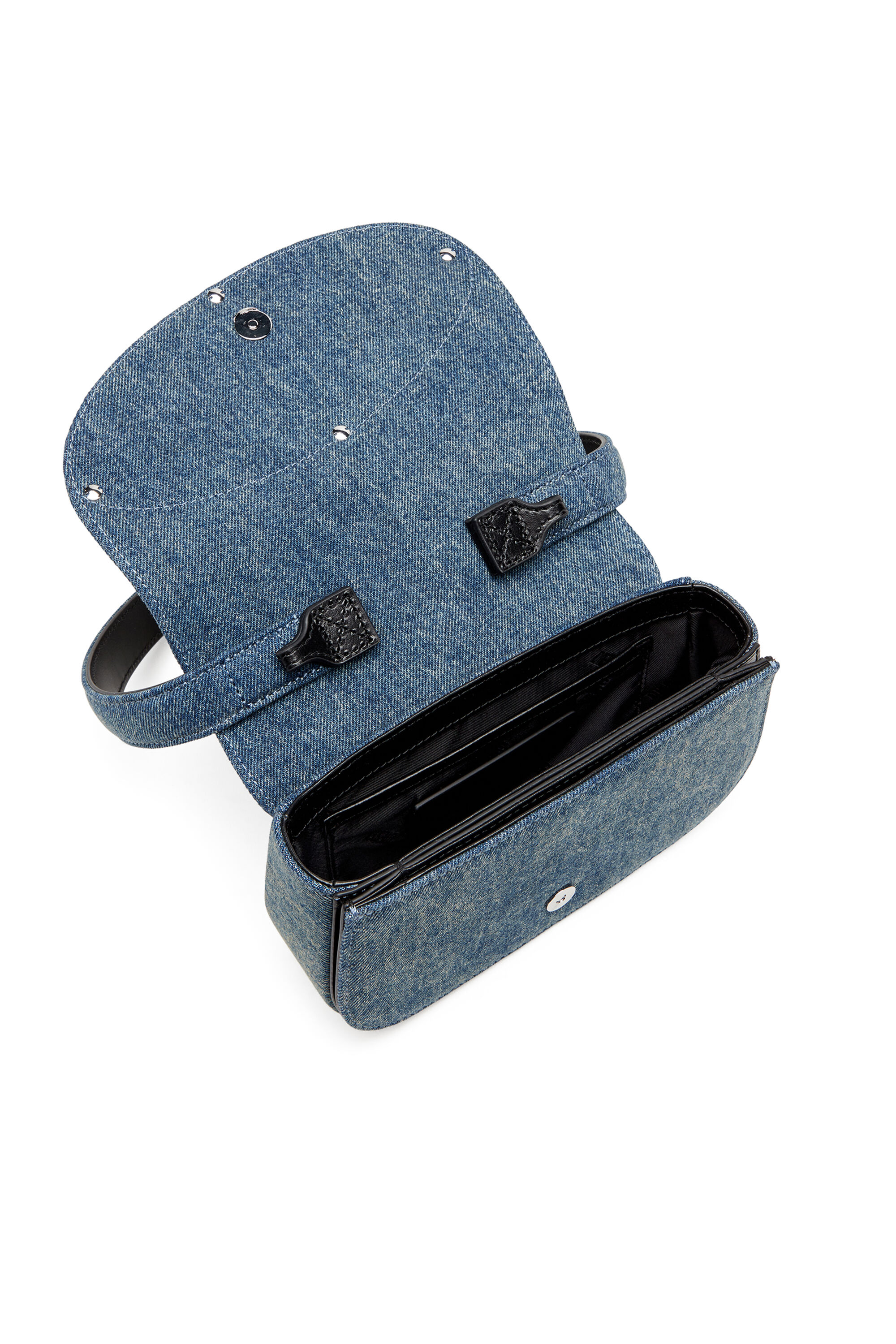 Diesel - 1DR, 1DR-Iconica borsa a spalla in denim solarizzato Donna in Blu - 5