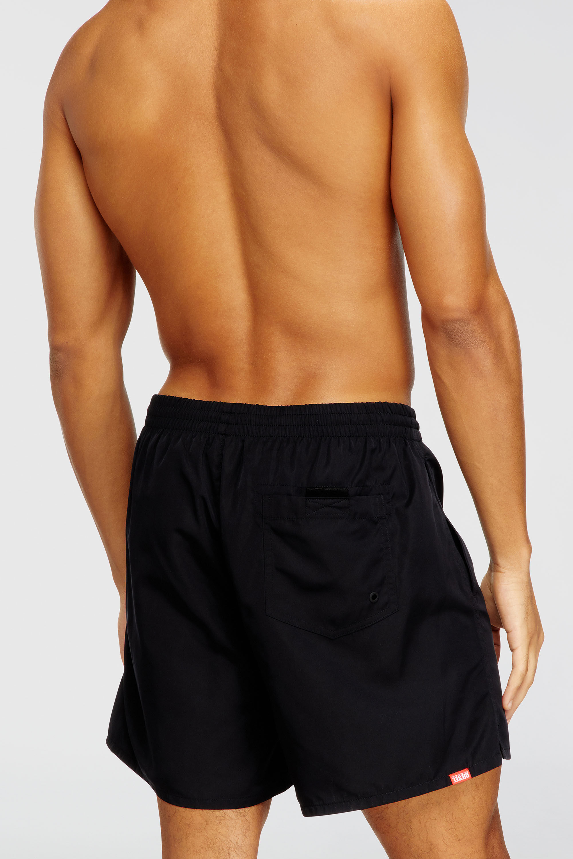 Diesel - SOCCER-41-D-CORE, Costume da bagno con stampa logo oversize Uomo in Nero - 3