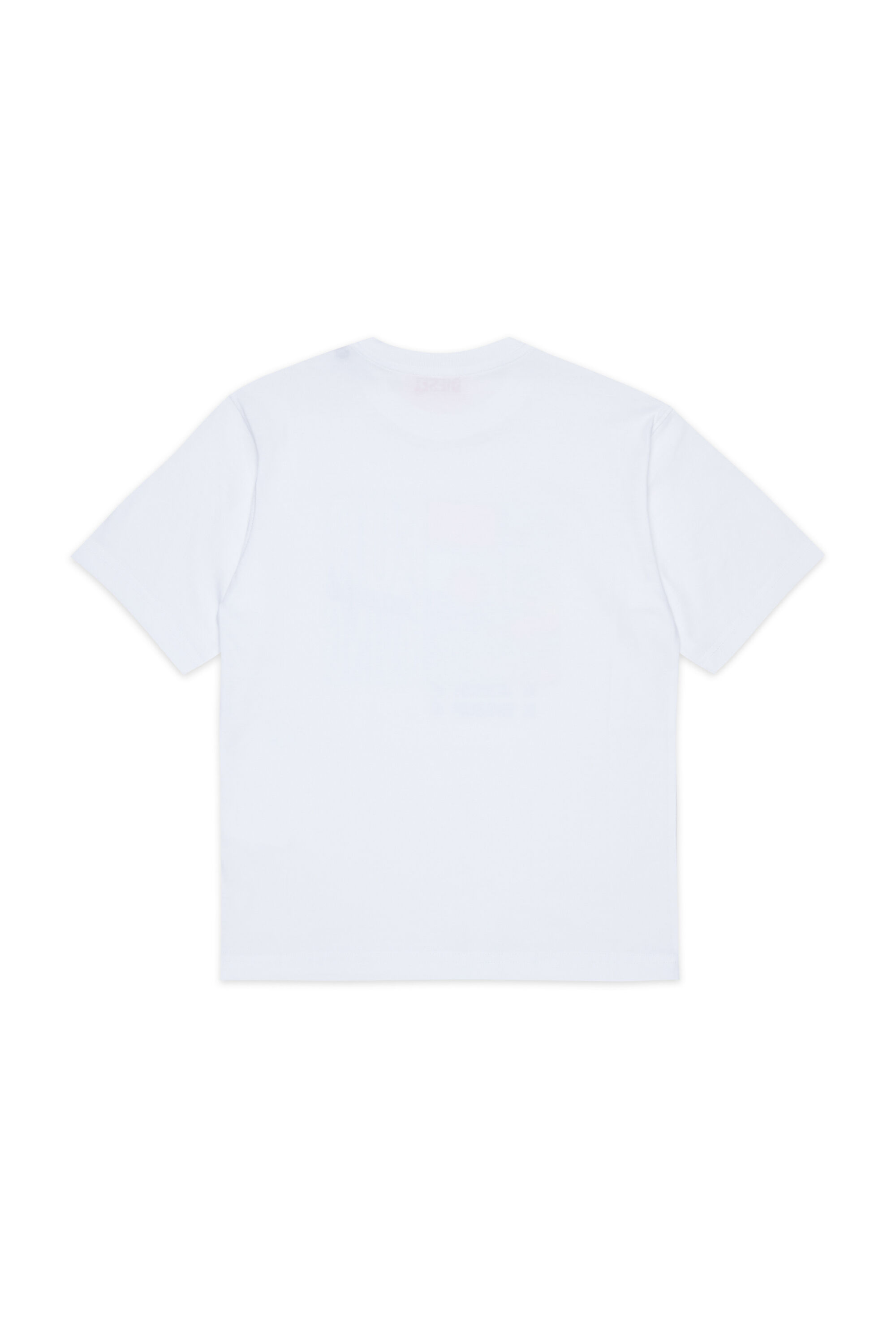 Diesel - TFOR OVER, T-shirt in cotone con stampa foto Uomo in Bianco - 2