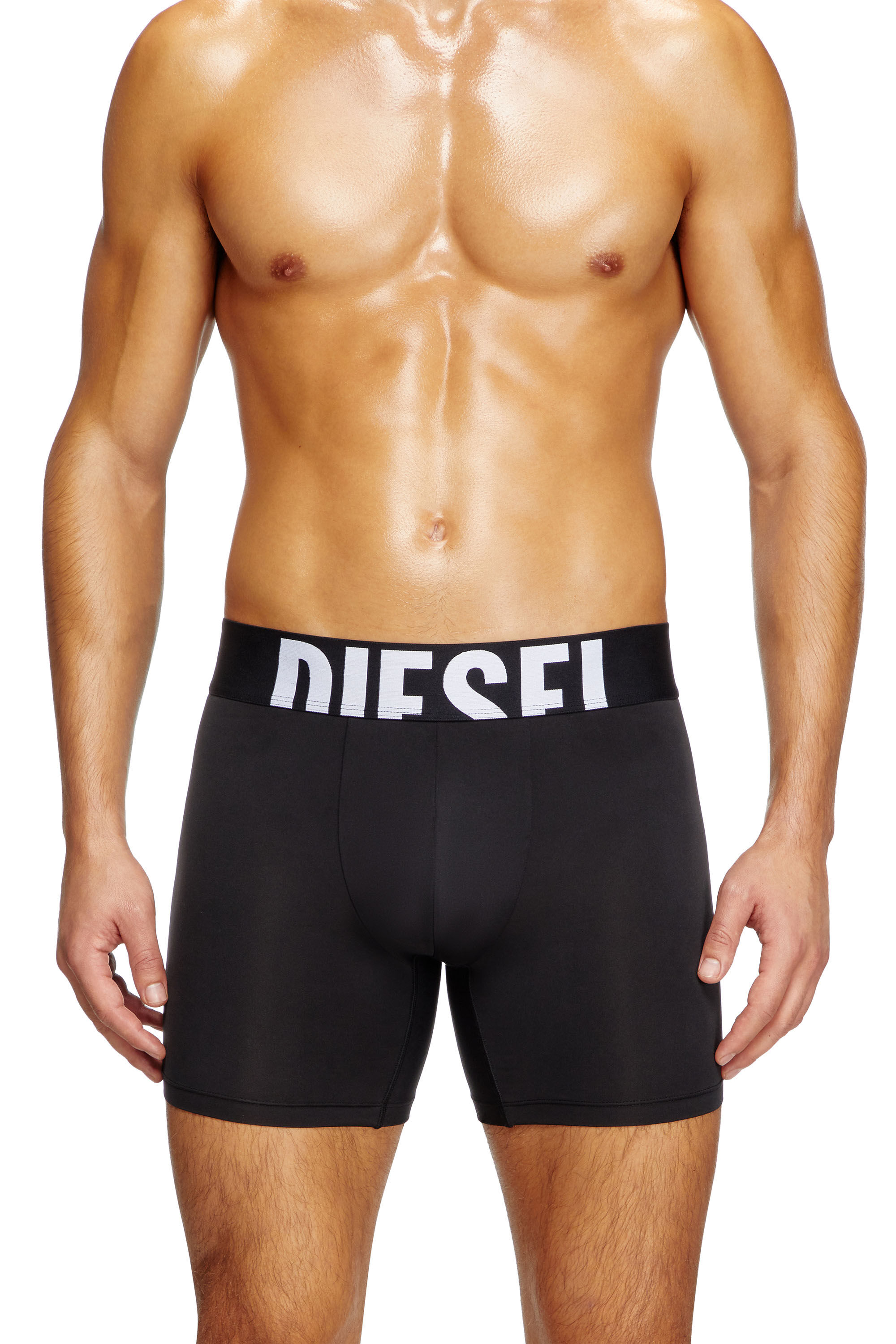 Diesel - MAX-D-POP-3PACK-55, Set da tre paia di boxer lunghi in microfibra Uomo in Multicolor - 3