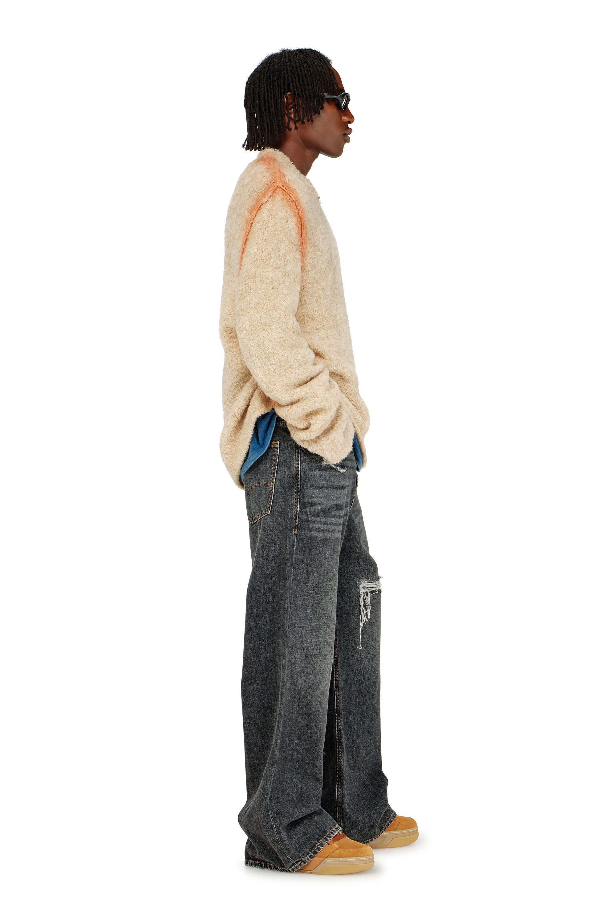 Men's Relaxed Jeans | Low Waist D-RiseBlack/Dark grey | Diesel IT
