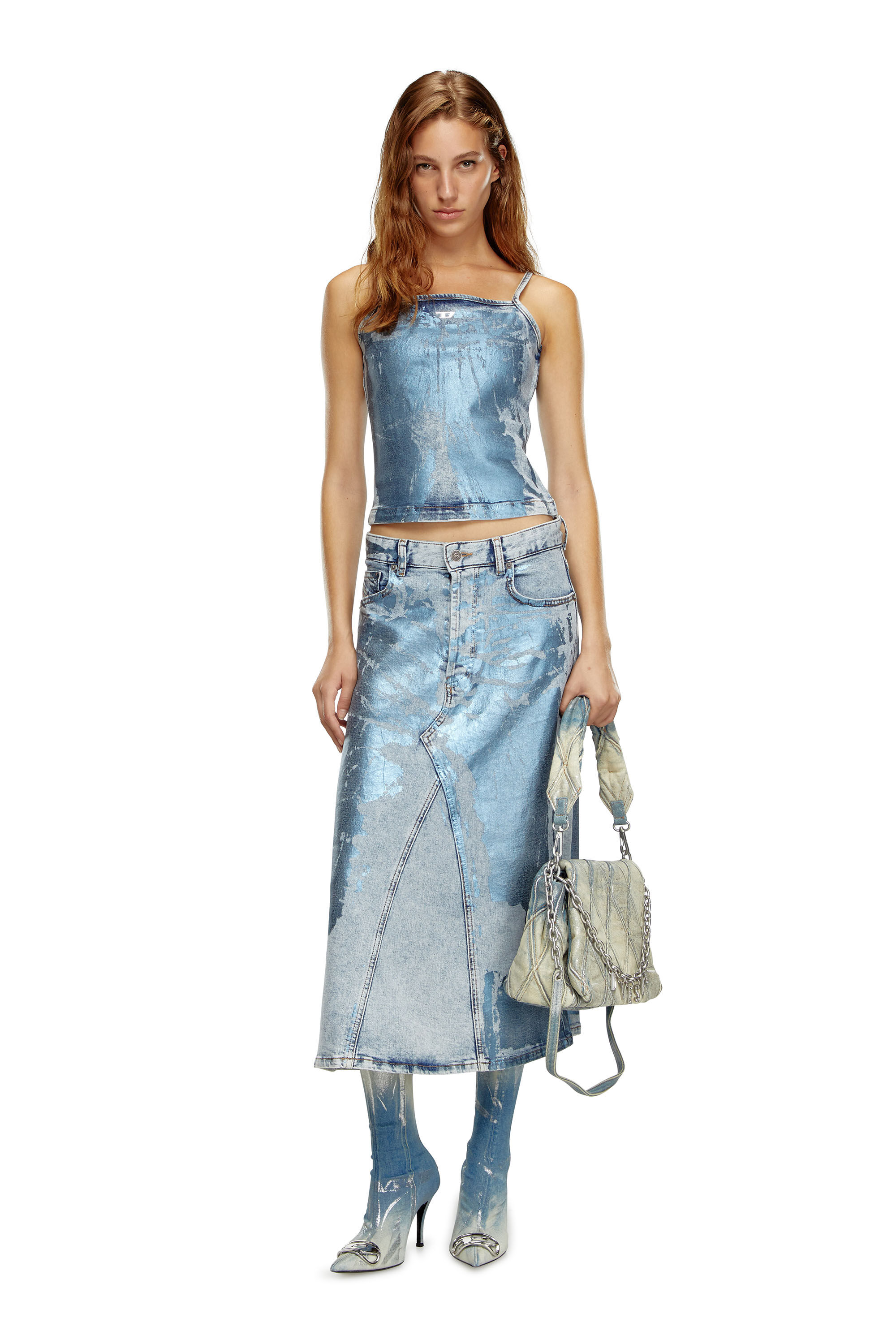 Gonna jeans midi online
