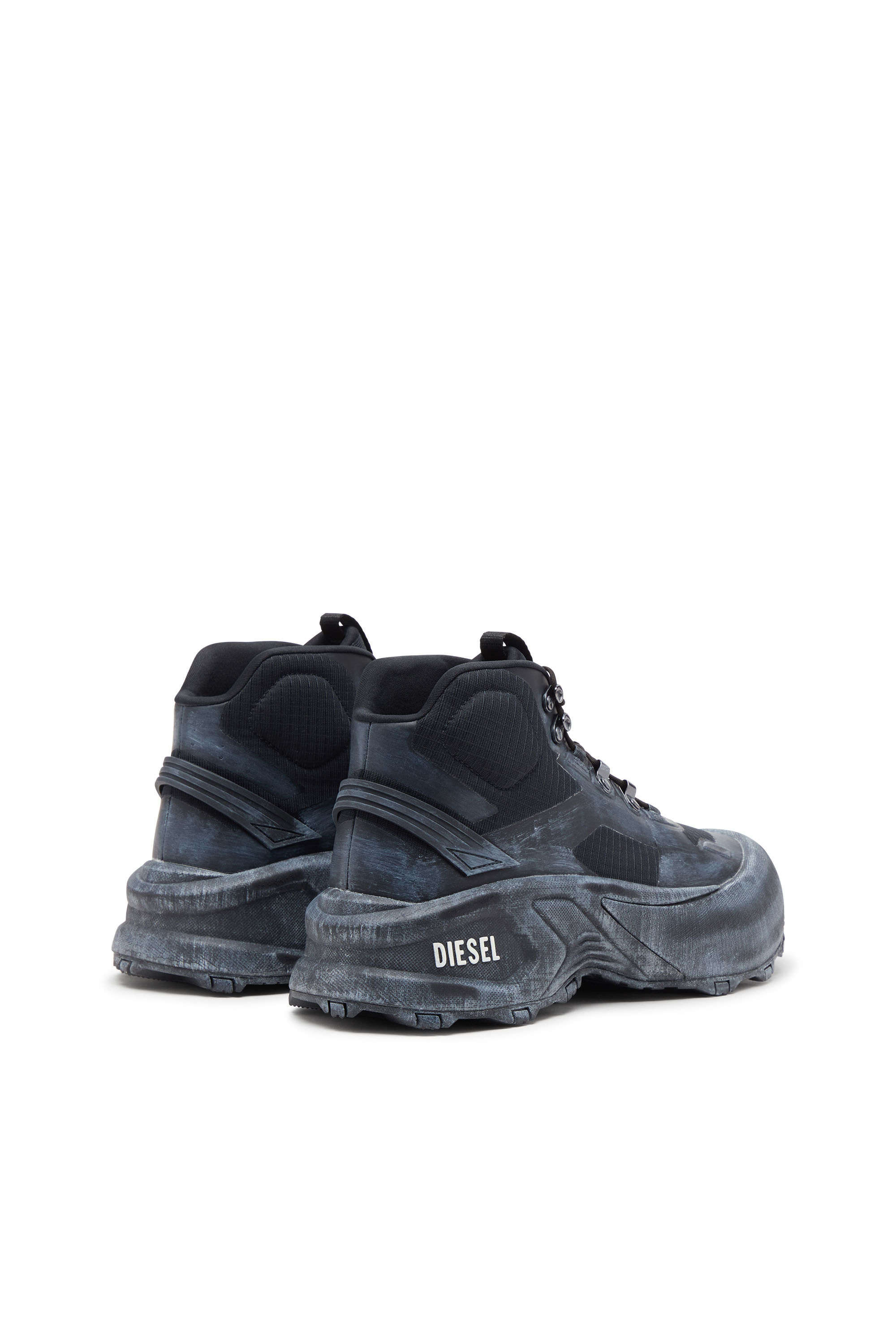 DWE ④ Men's D-Cage Hiking - Sneaker chuncky high-top | Black | Diesel