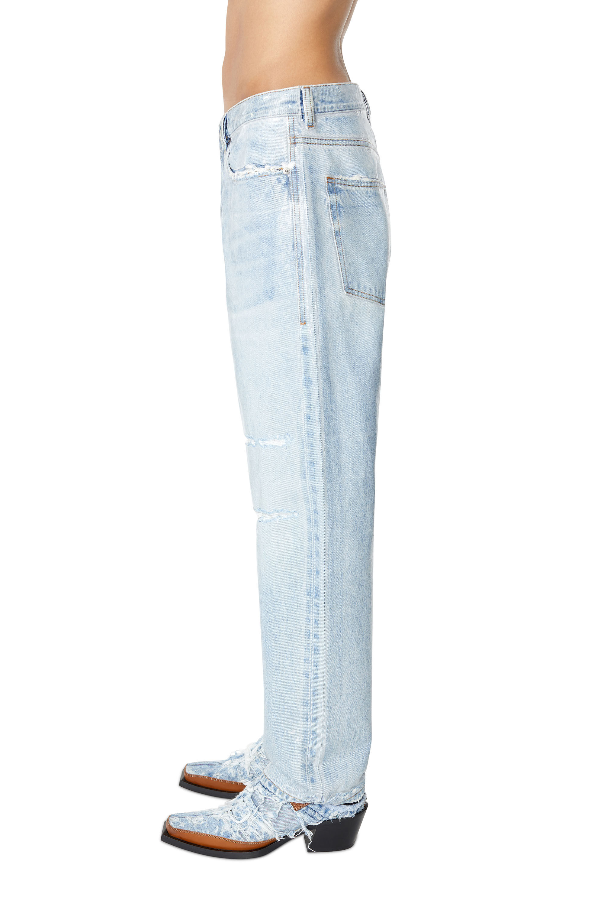 Diesel - 2010 007H8 Straight Jeans, Blu Chiaro - Image 5