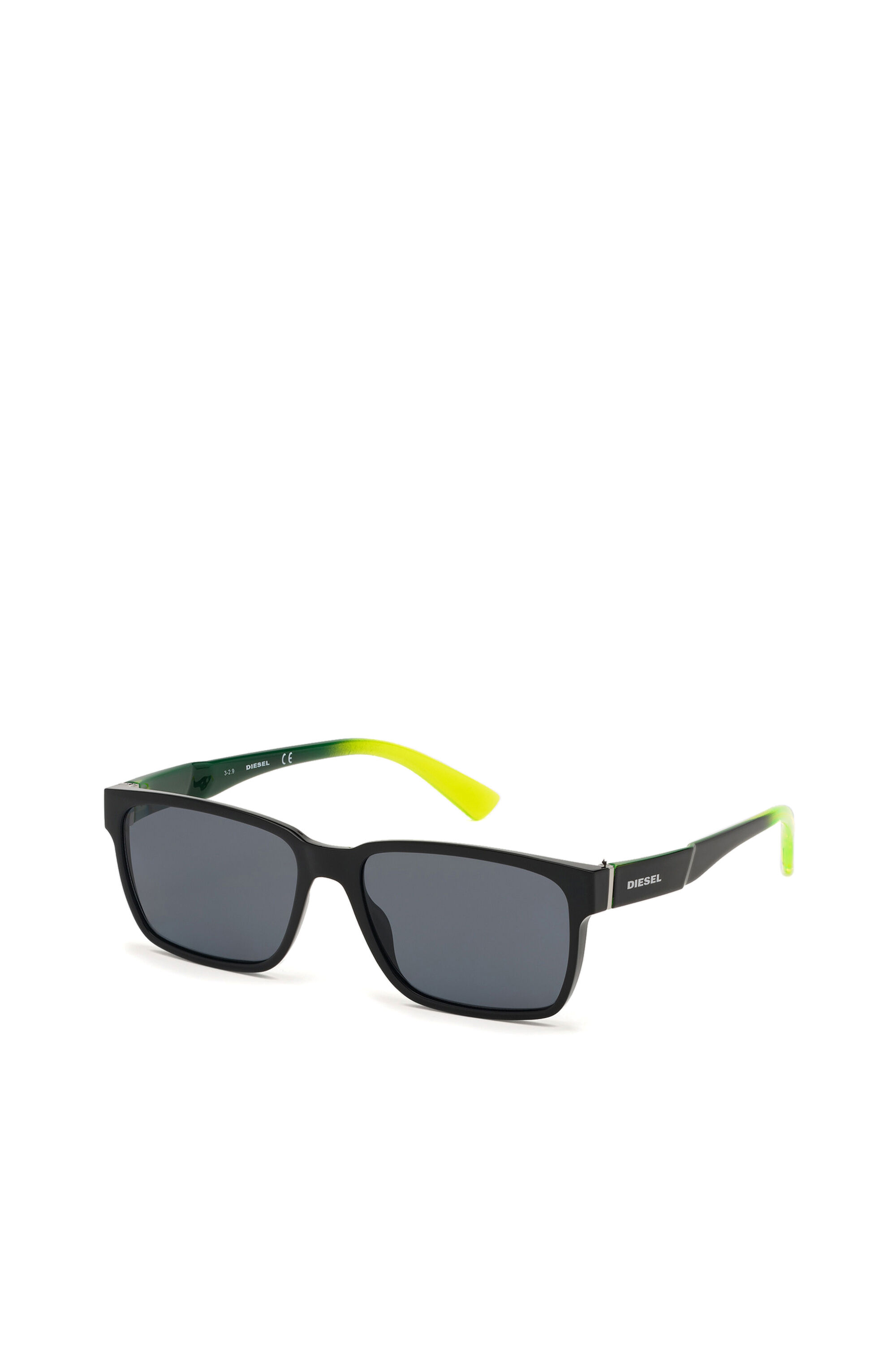 Diesel - DL0327, Occhiali squadrati con lenti polarizzate Uomo in Nero - 2