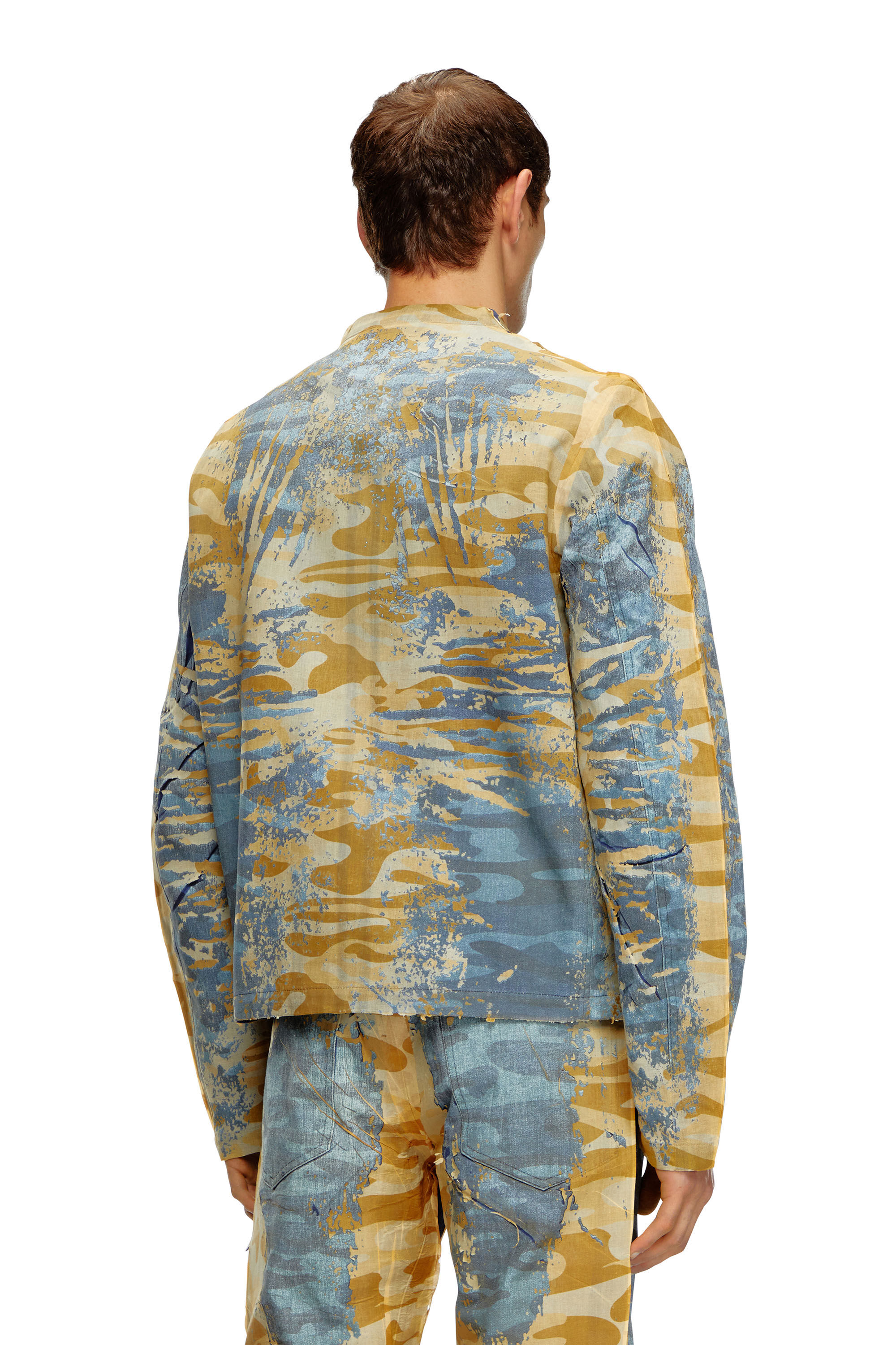 Diesel - J-MET-DEV, Giacca biker con peel-off camouflage Uomo in Multicolor - 3