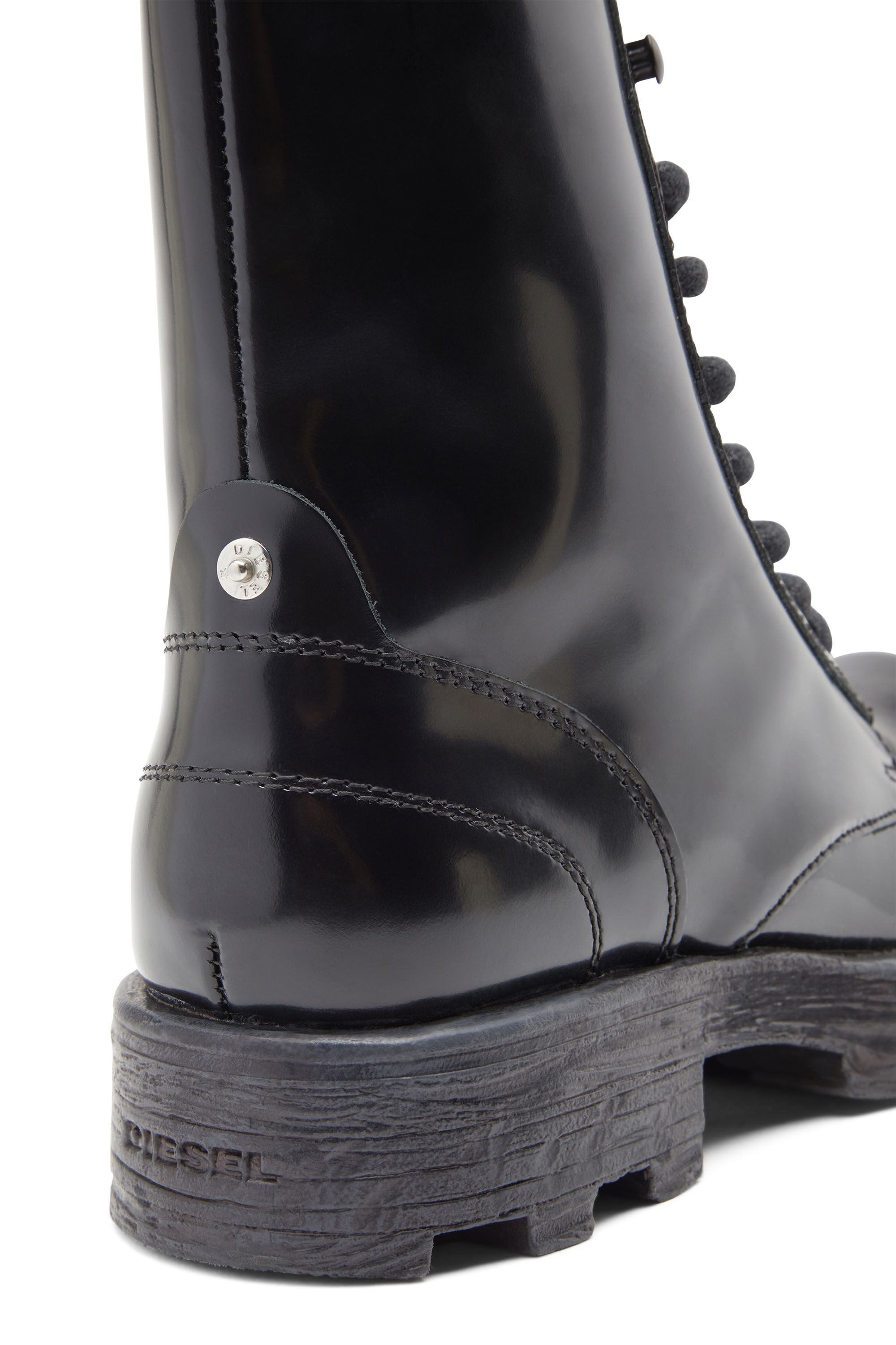 D HAMMER BT W Donna Anfibi in pelle lucida Diesel