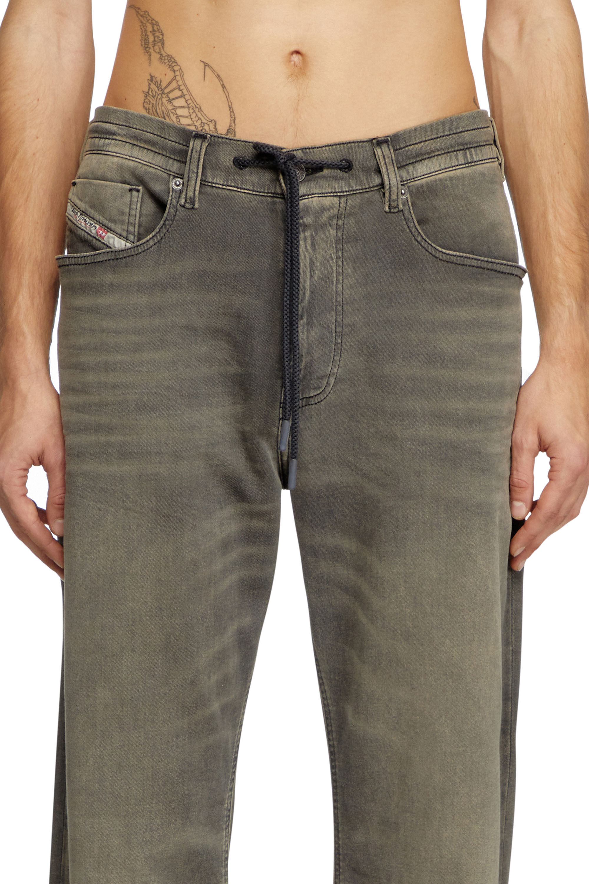 Diesel - Man's Relaxed 2080 D-Reel Joggjeans® 068PD, Light Grey - 5