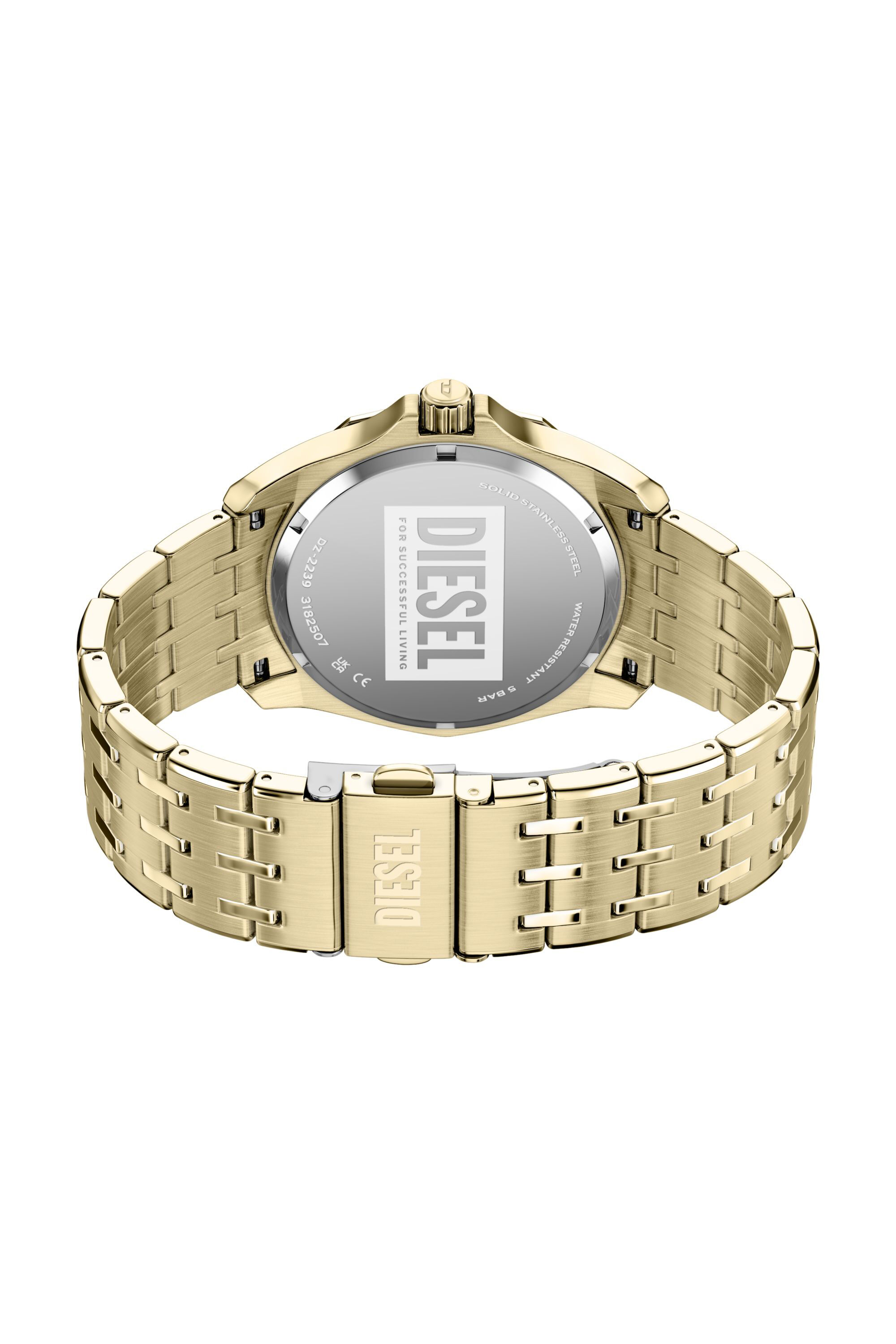 Diesel - DZ2239 WATCH, Orologio Stinger in acciaio color oro Uomo in Oro - 5