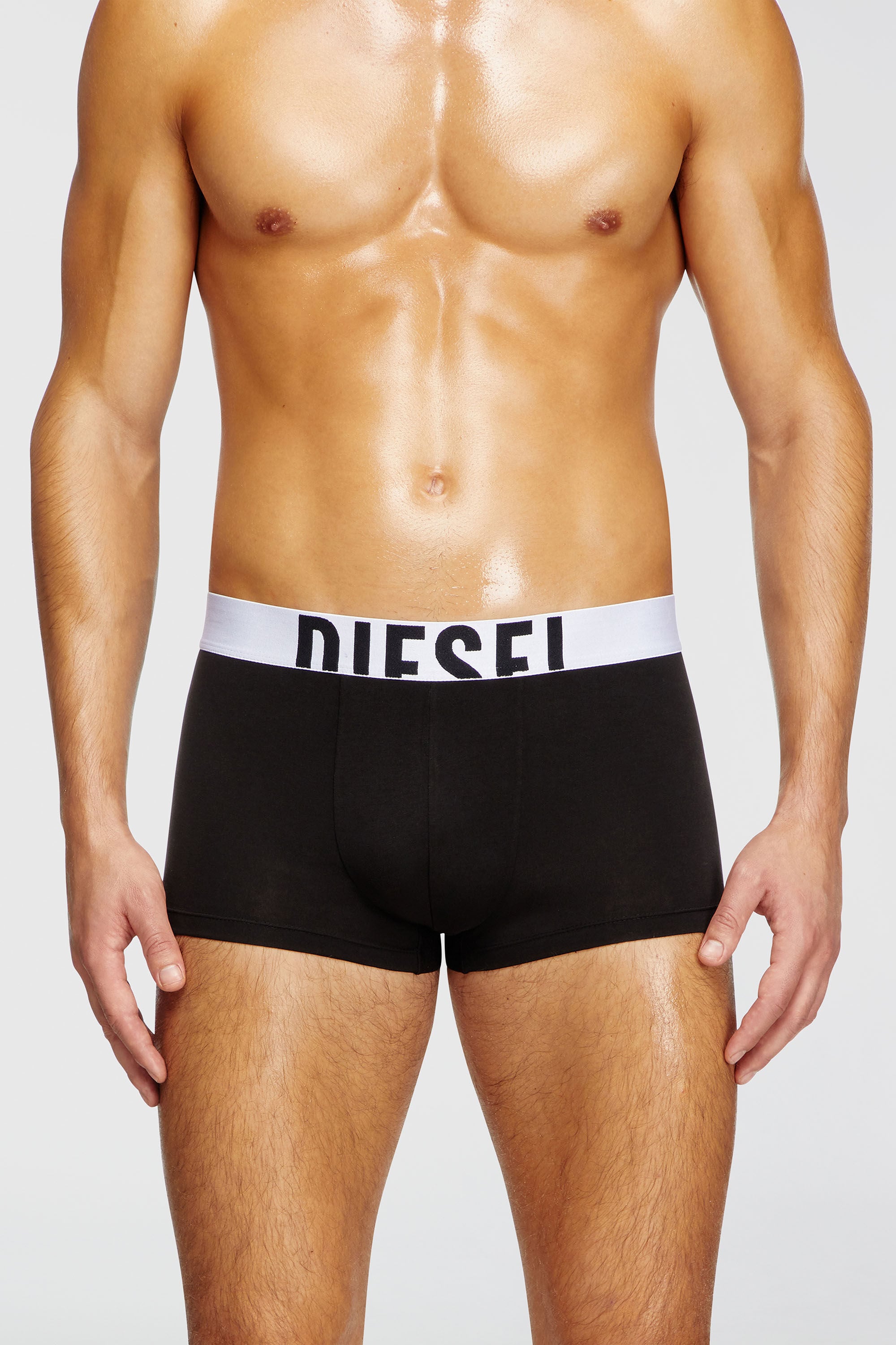 Diesel - DAMIEN-D-POP-3PACK-40, Set da tre boxer in cotone stretch Uomo in Nero - 3
