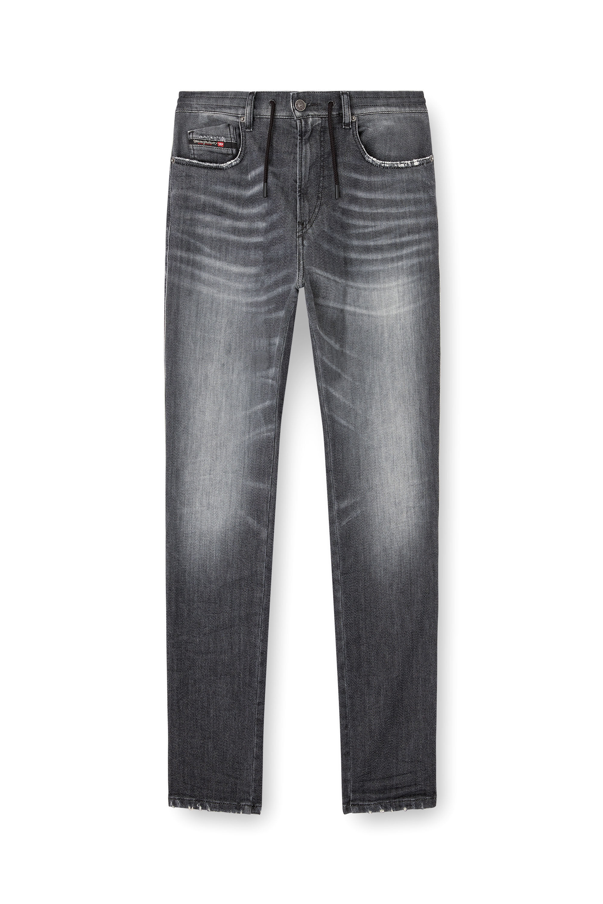 Diesel - Slim 2062 D-Strukt Joggjeans® 09M67 Uomo, Nero/Grigio scuro - Image 2
