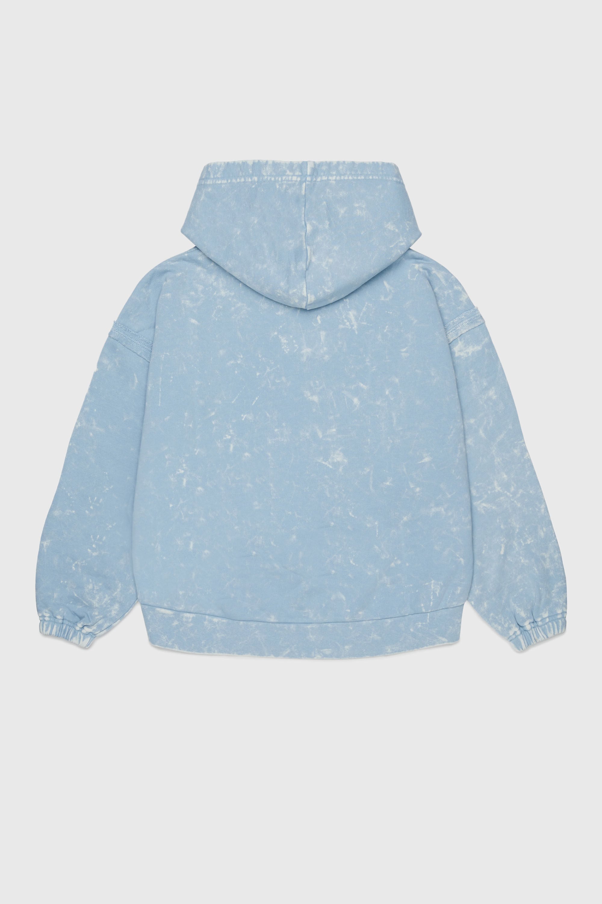Diesel - SLOXY, Felpa con cappuccio effetto tie-dye con logo arcobaleno Donna in Blu - 2