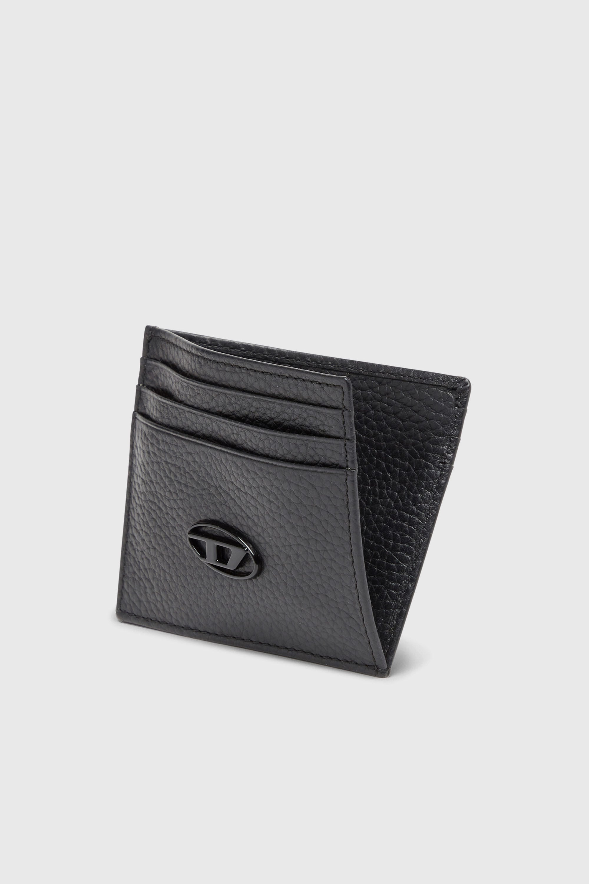 Diesel - CARD CASE, Porta carte in fior di pelle Uomo in Nero - 3