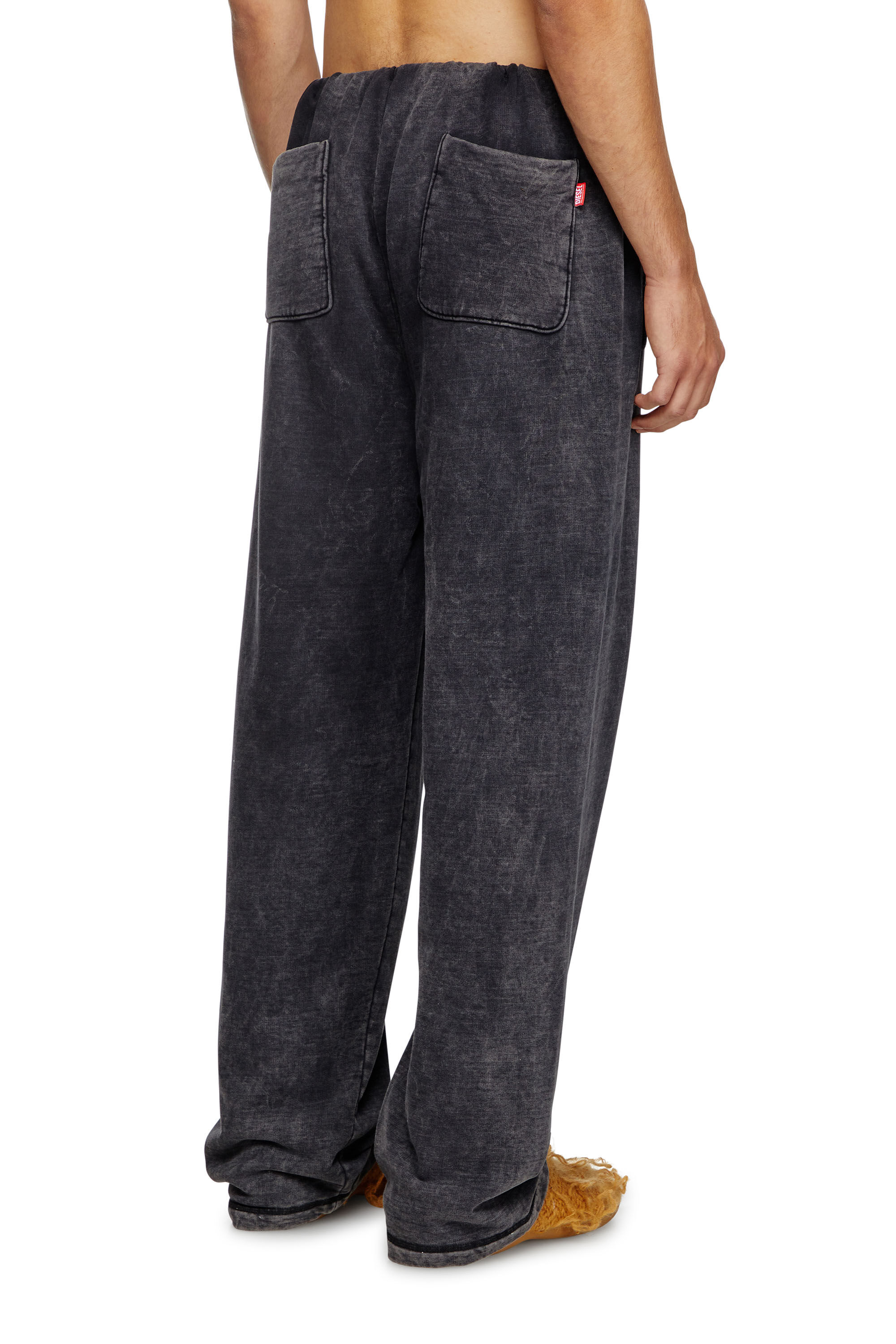 Pantaloni tuta effetto denim Uomo Nero Diesel