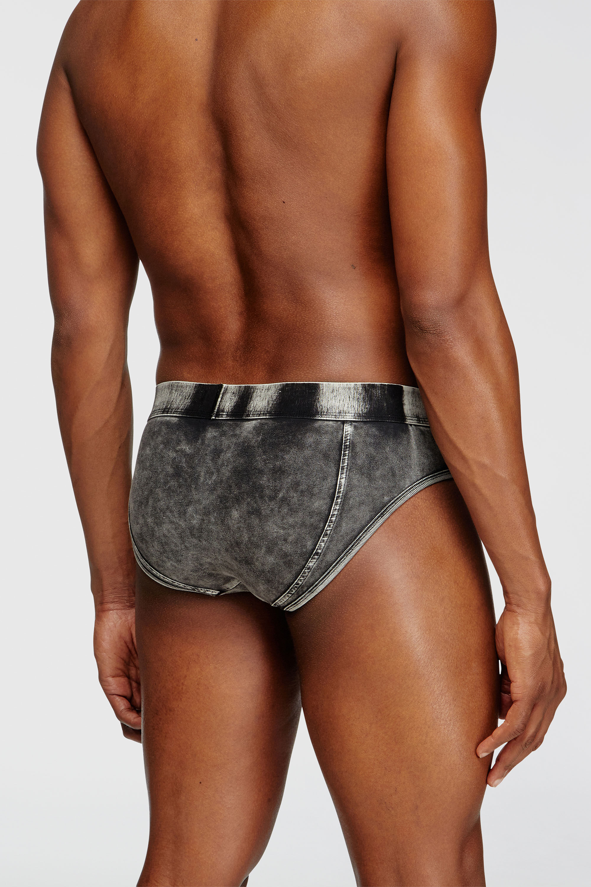 Diesel - ANDRE-DNM, Slip effetto denim Uomo in Nero - 4