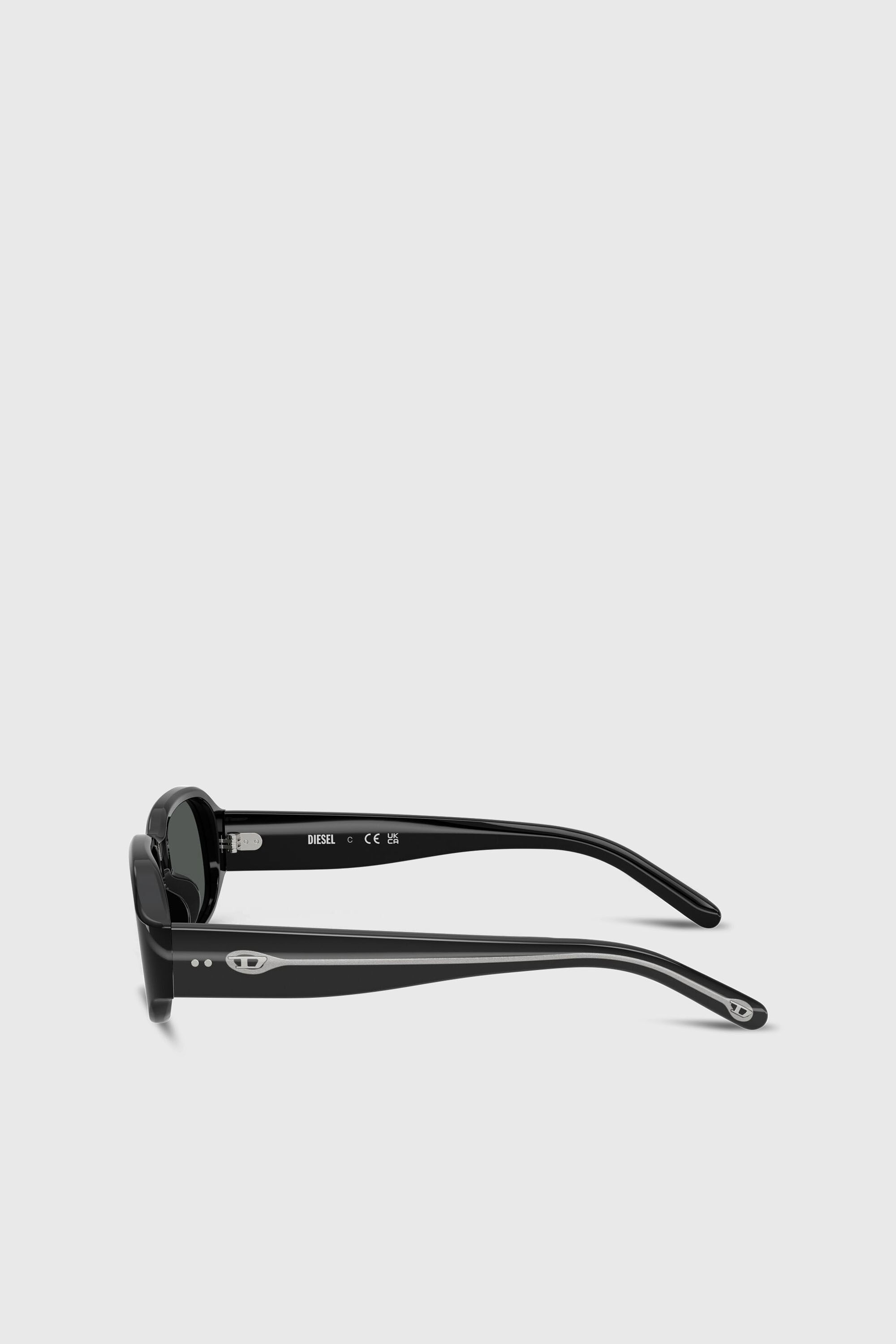Diesel - 0DL2009U, Occhiali da sole rettangolari Unisex in Nero - 5