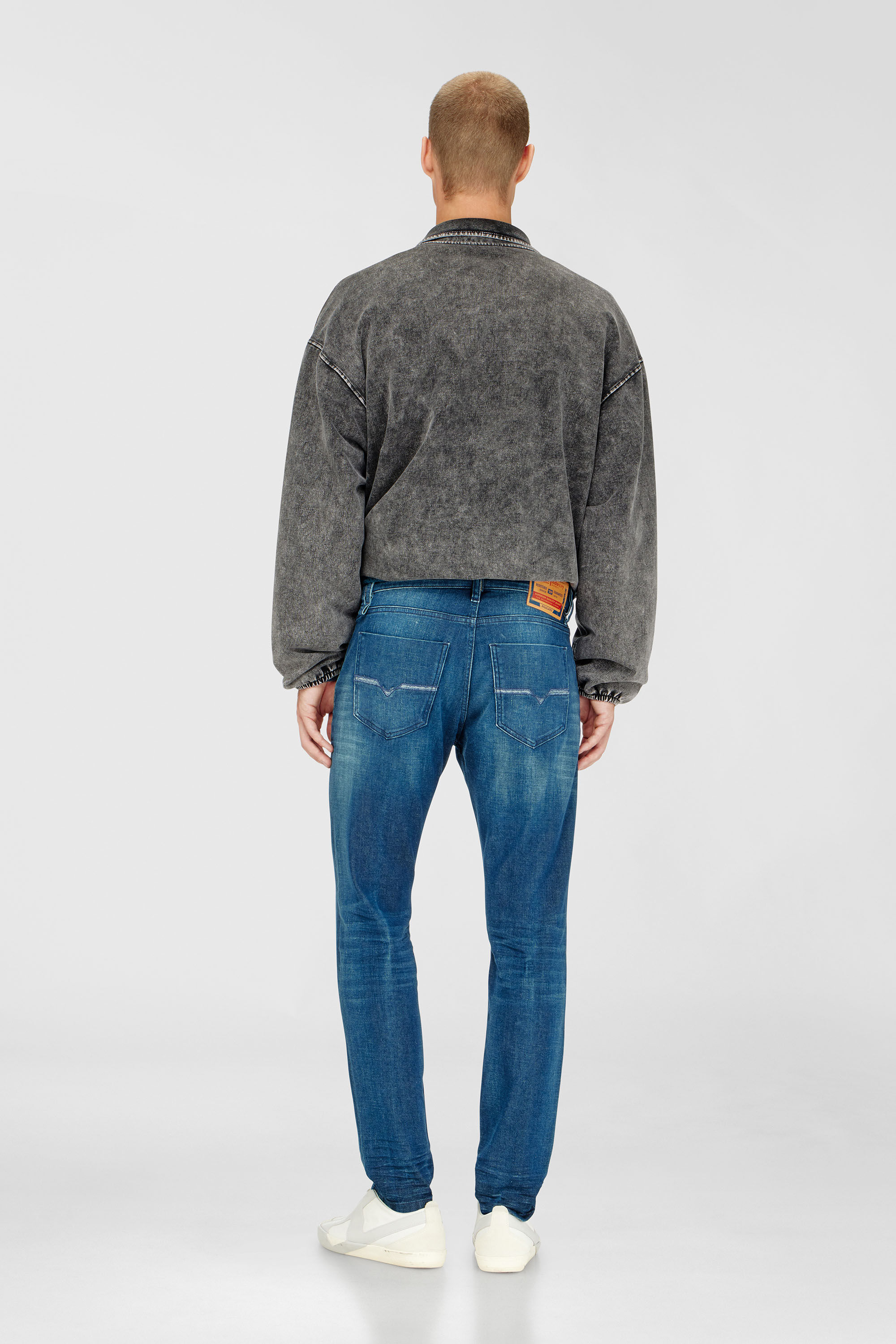 Diesel - Slim Jeans 2019 D-Strukt 0PBBZ Uomo, Blu medio - Image 3