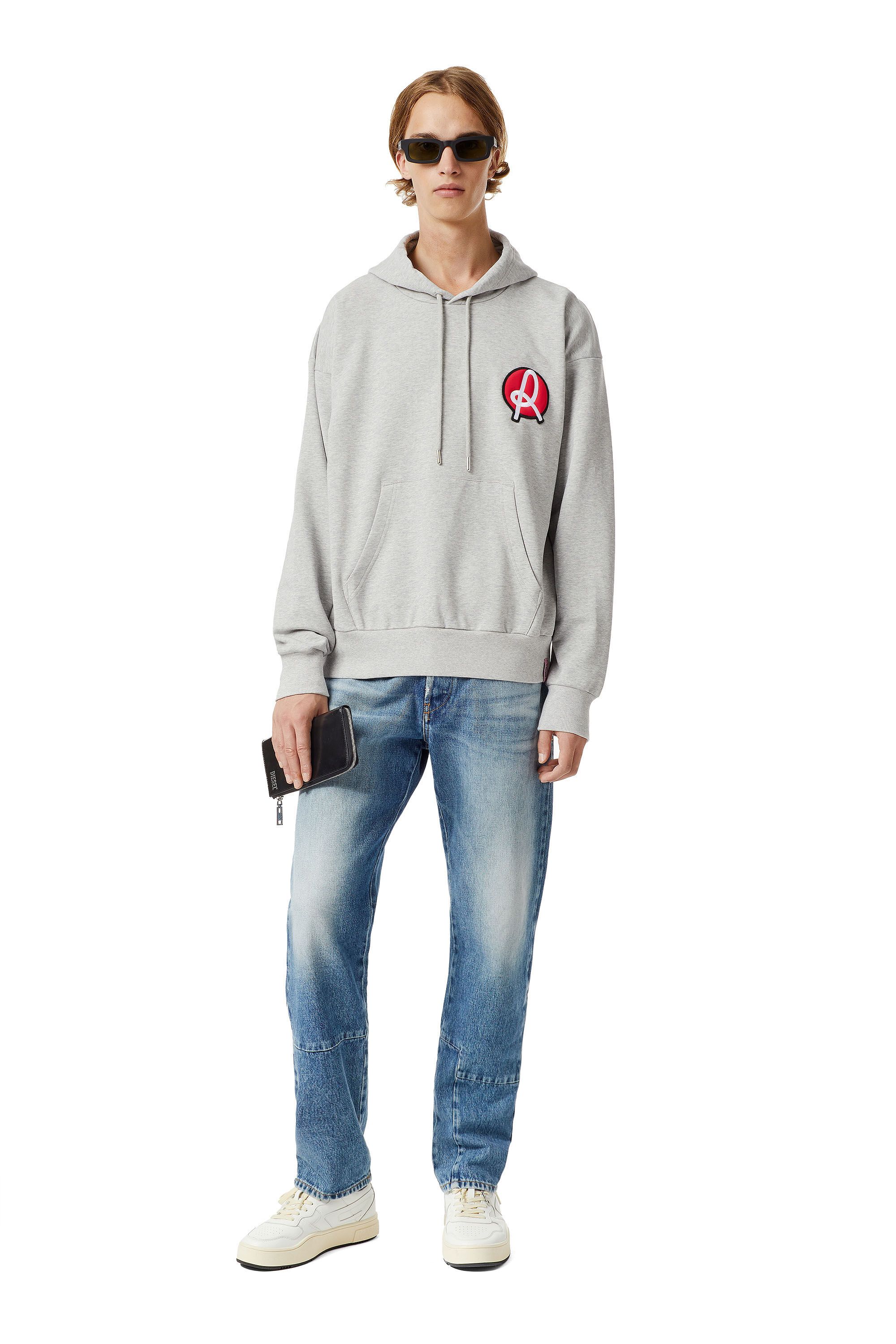 Diesel - LR-S-GIRK-HOOD-VIC, Grigio Chiaro - Image 1