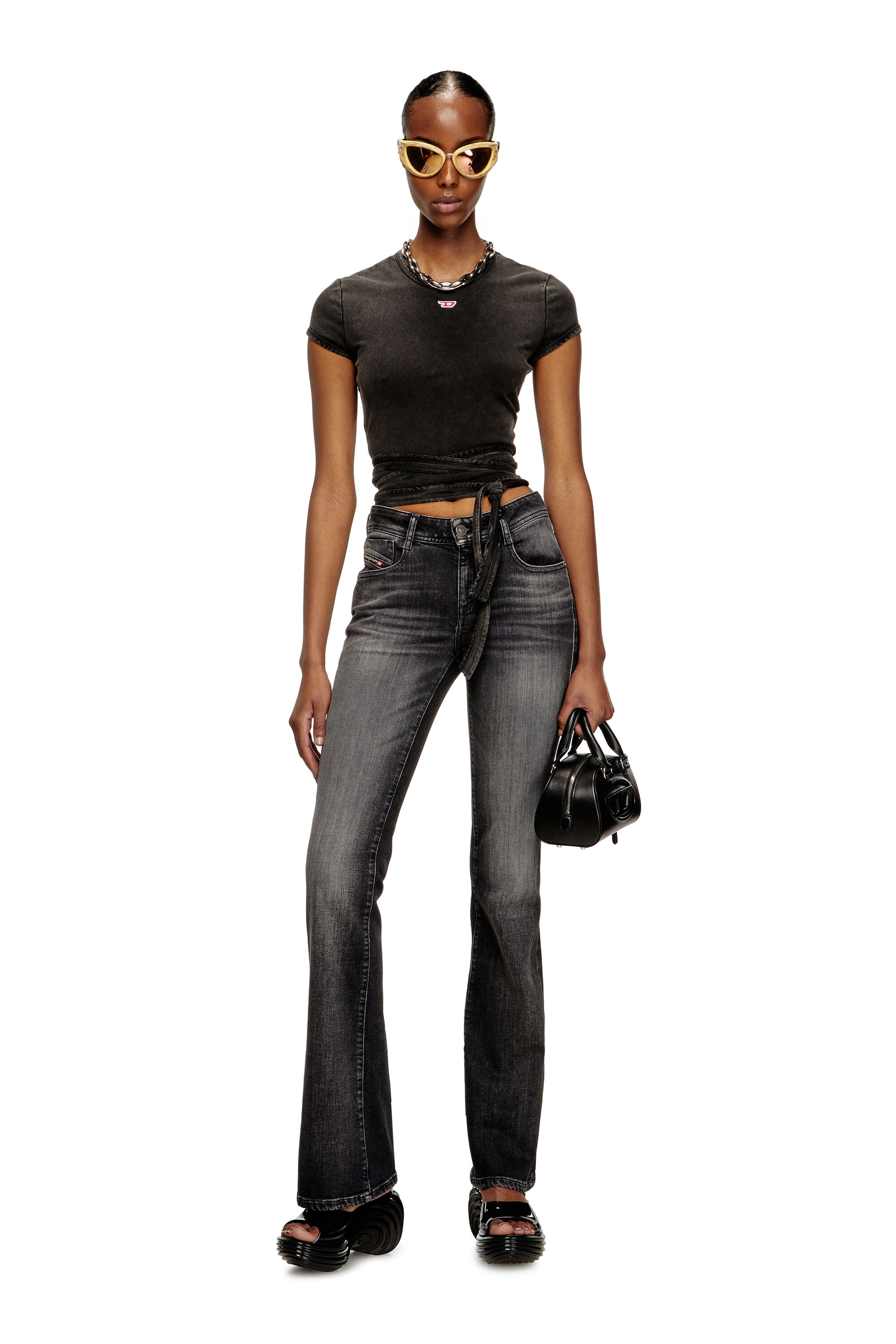 Diesel - MELISSA QUANTUM PLATFORM, Mule platform in Melflex® Donna in Nero - 7