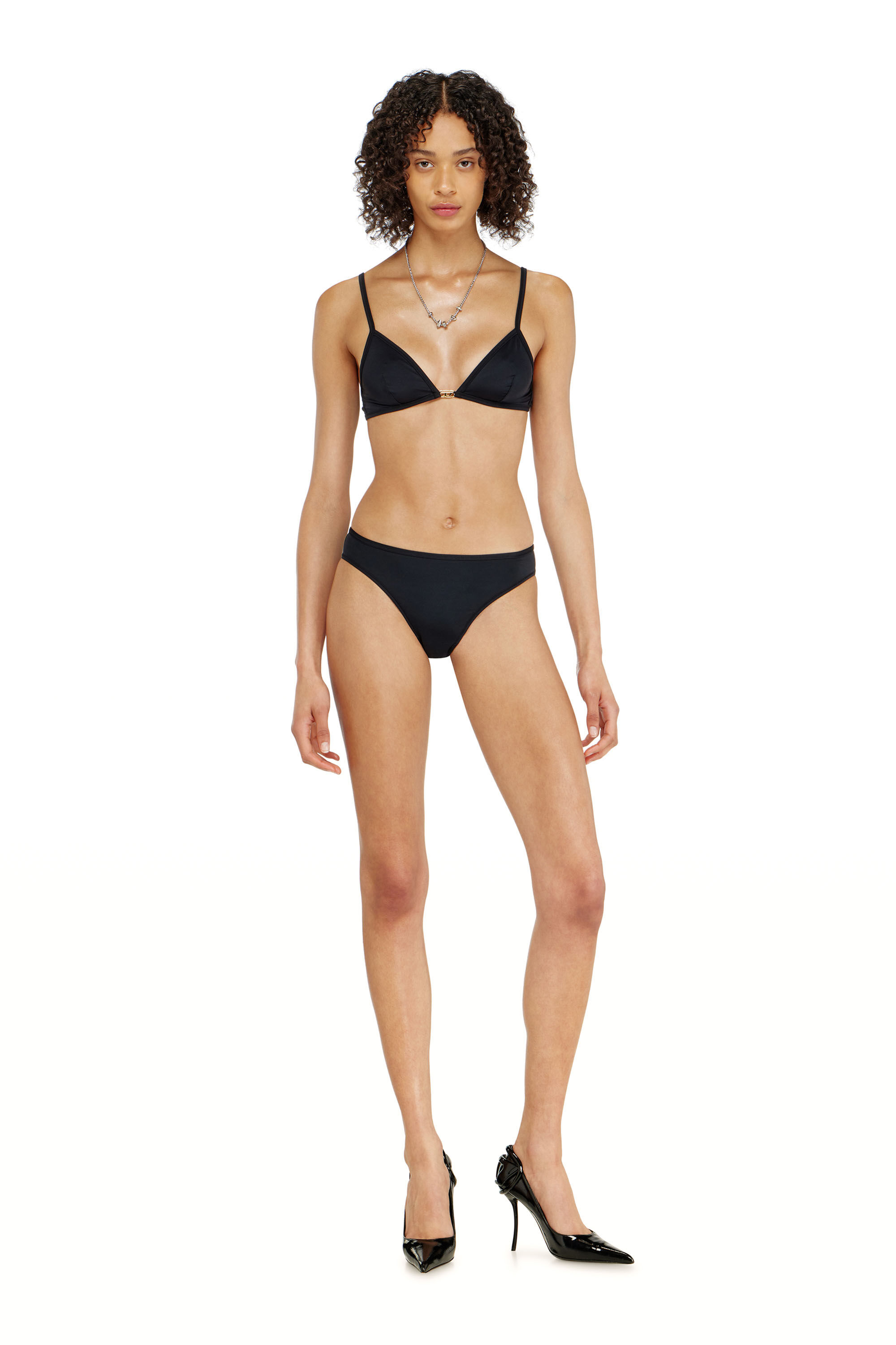 Diesel - LUNA-UTLT, Reggiseno a triangolo in nylon con dettaglio Oval D Donna in ToBeDefined - 1