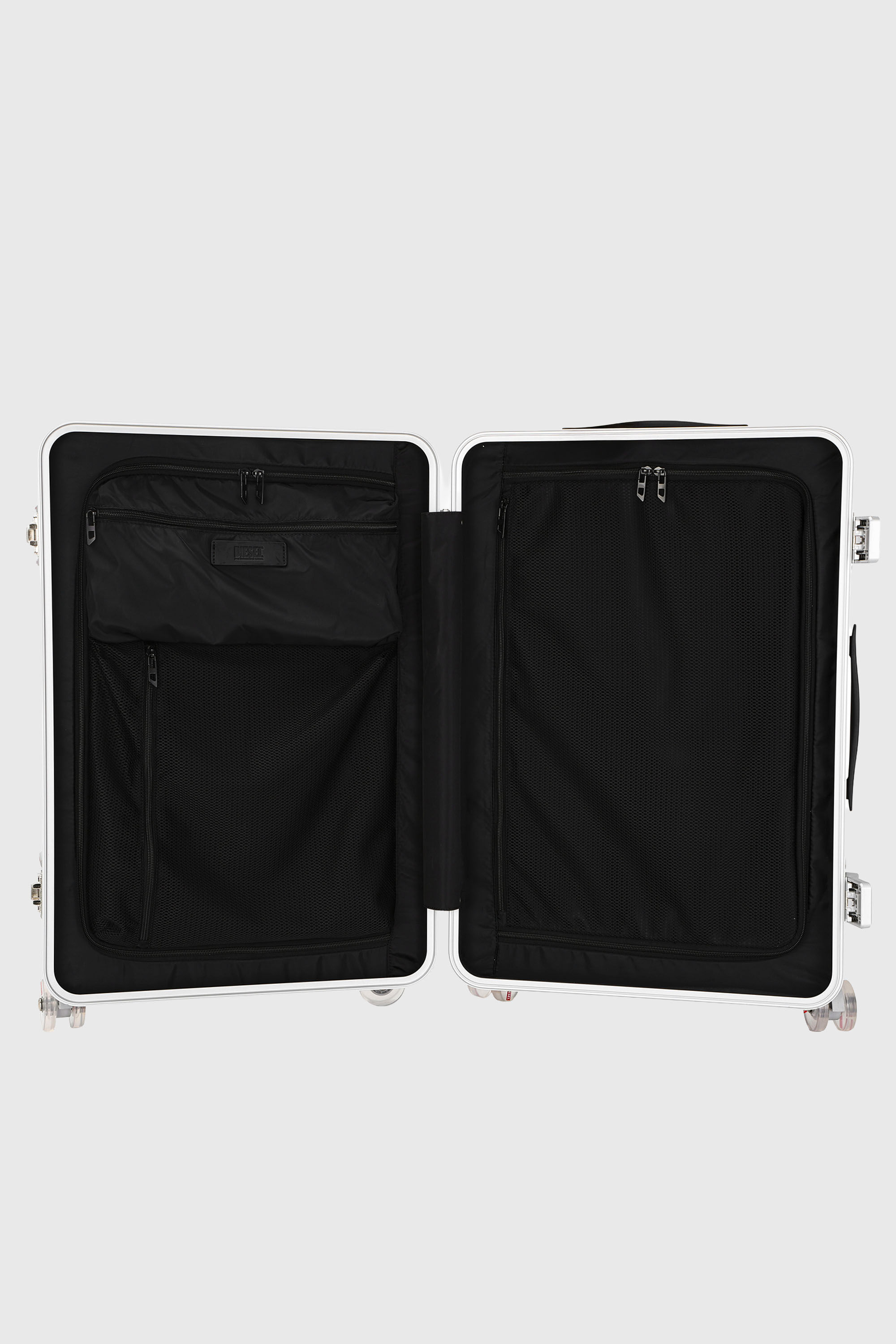 Diesel - DIESEL PC STRONG IMAGE TROLLEY- DSL003, Valigia resistente taglia M Unisex in Argento - 3