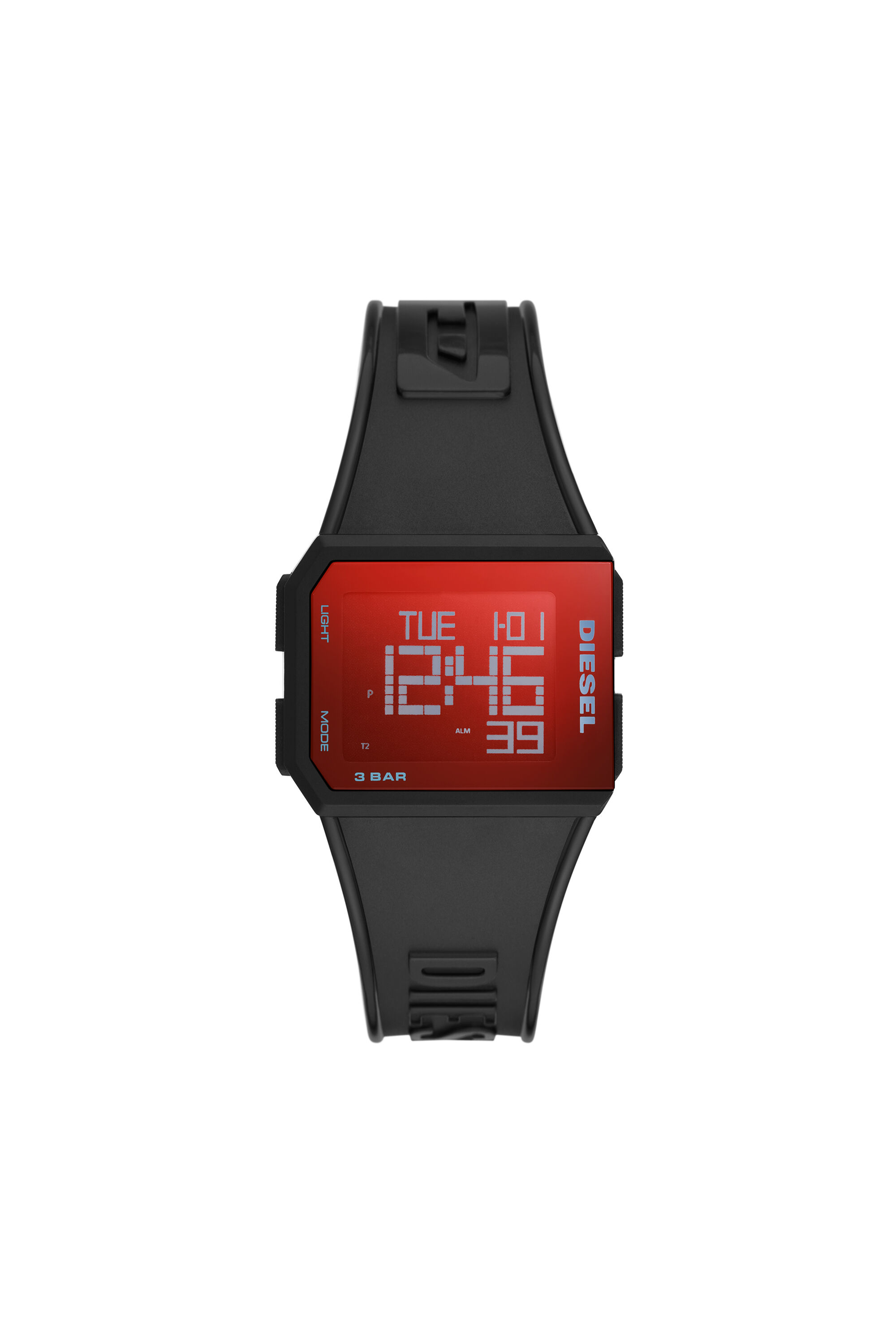 DZ1971 Orologio digitale nero da donna quadrante rettangolare Diesel