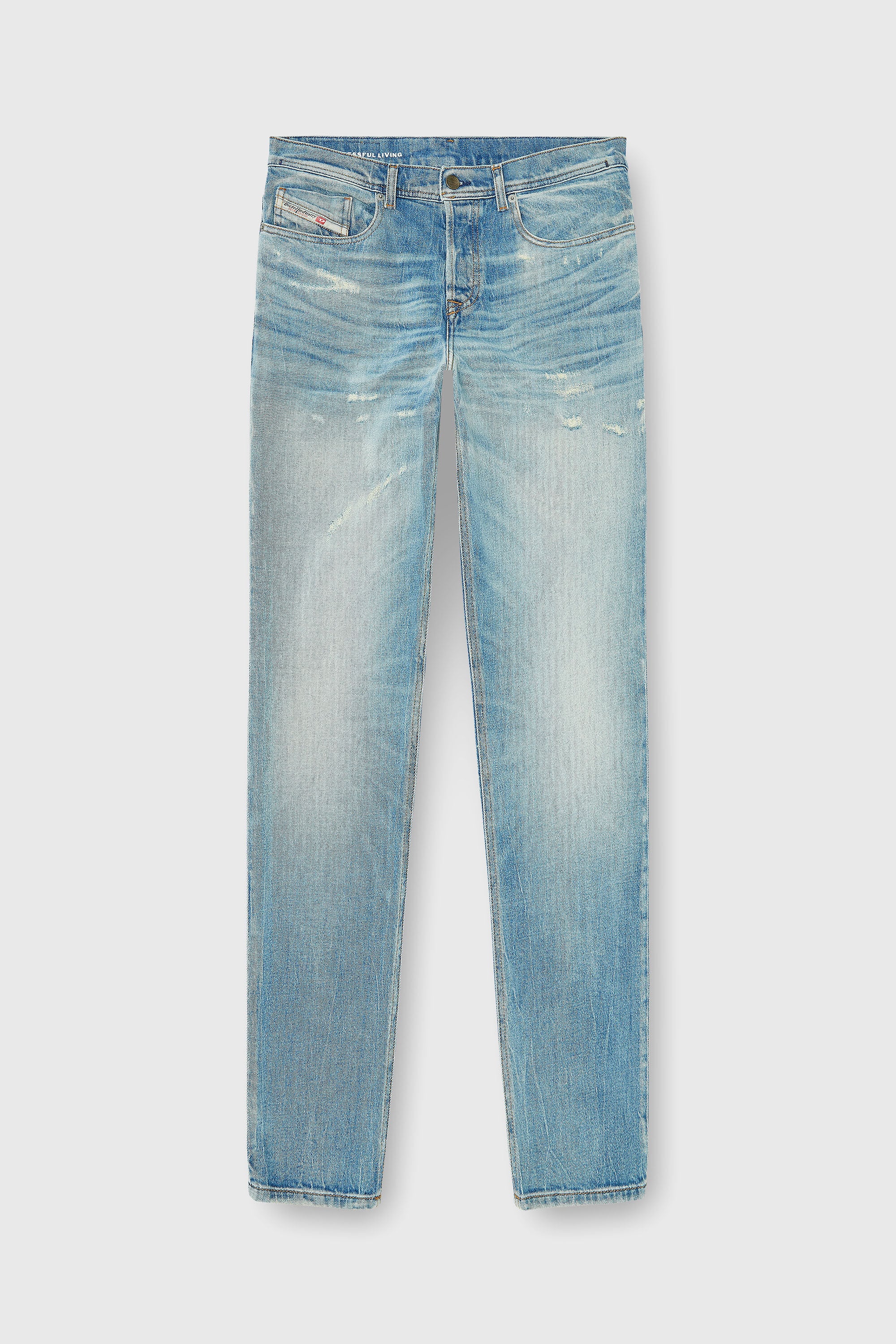 Diesel - Regular Jeans 2023 D-Finitive 09P33 Uomo, Blu Chiaro - Image 6