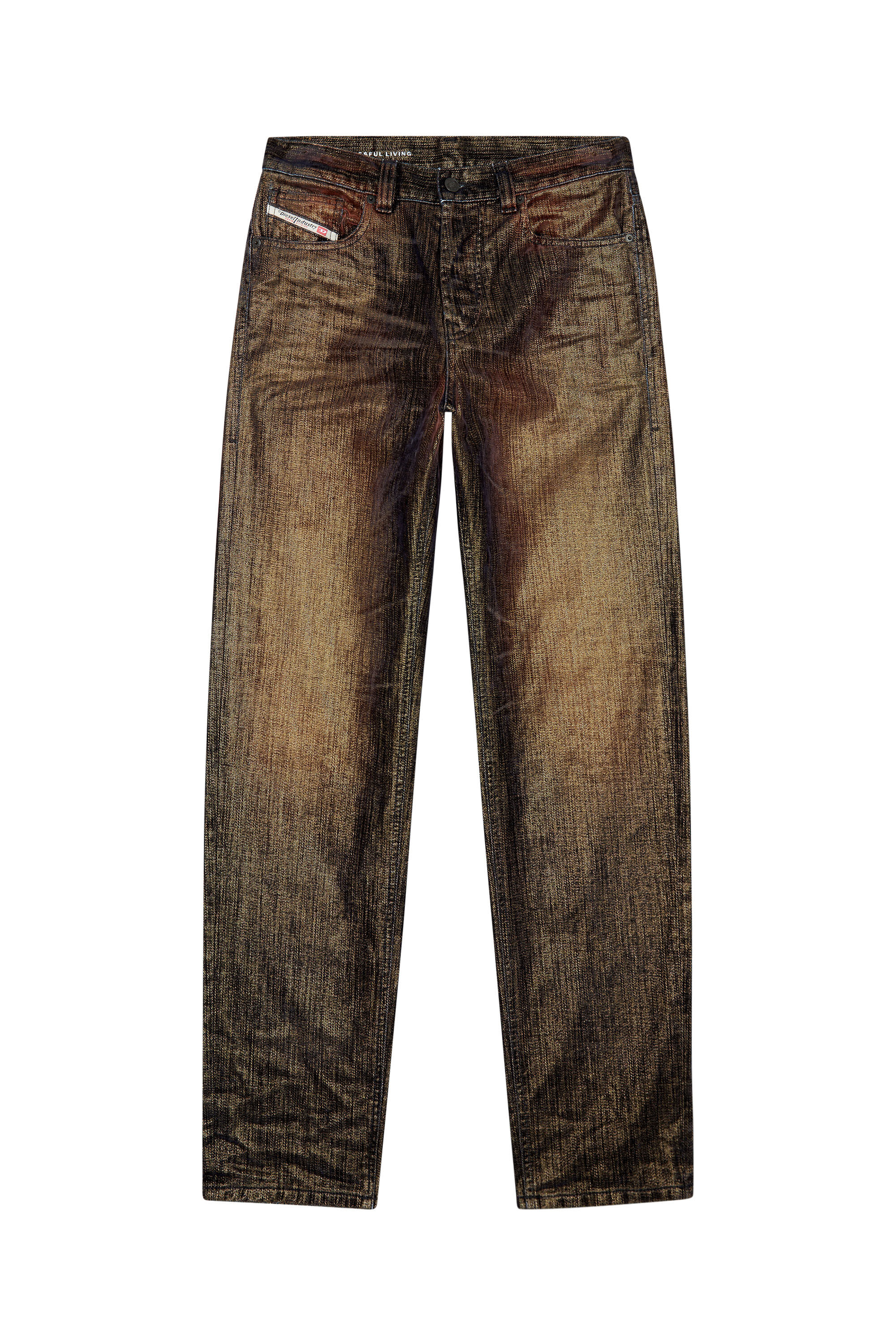 Diesel - Straight Jeans D-Ark 09I50, Nero/Grigio scuro - Image 2