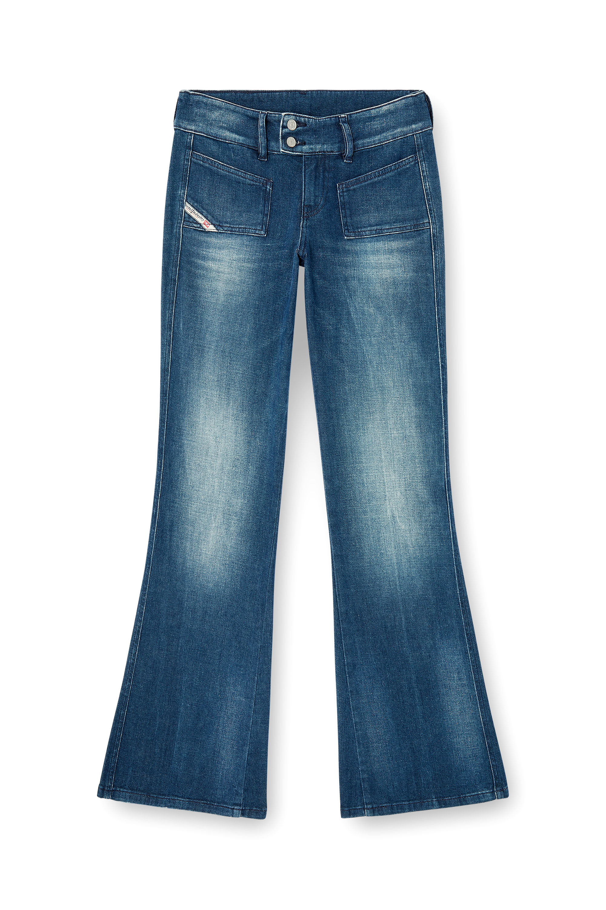 Diesel - Bootcut Jeans D-Hush 0ADBQ Donna, Blu - Image 6