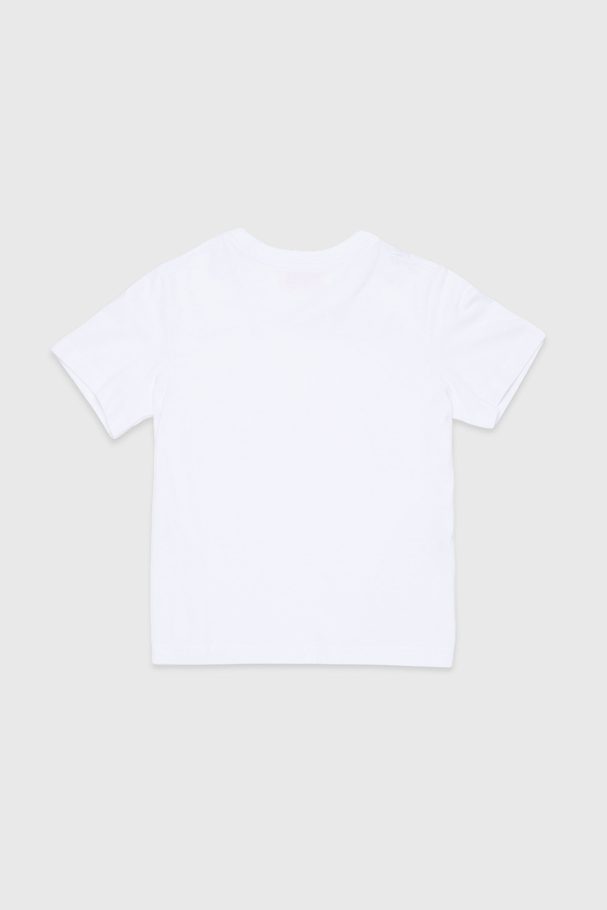 Diesel - TROSET, T-shirt con applicazione di rosa in denim Donna in Bianco - 2