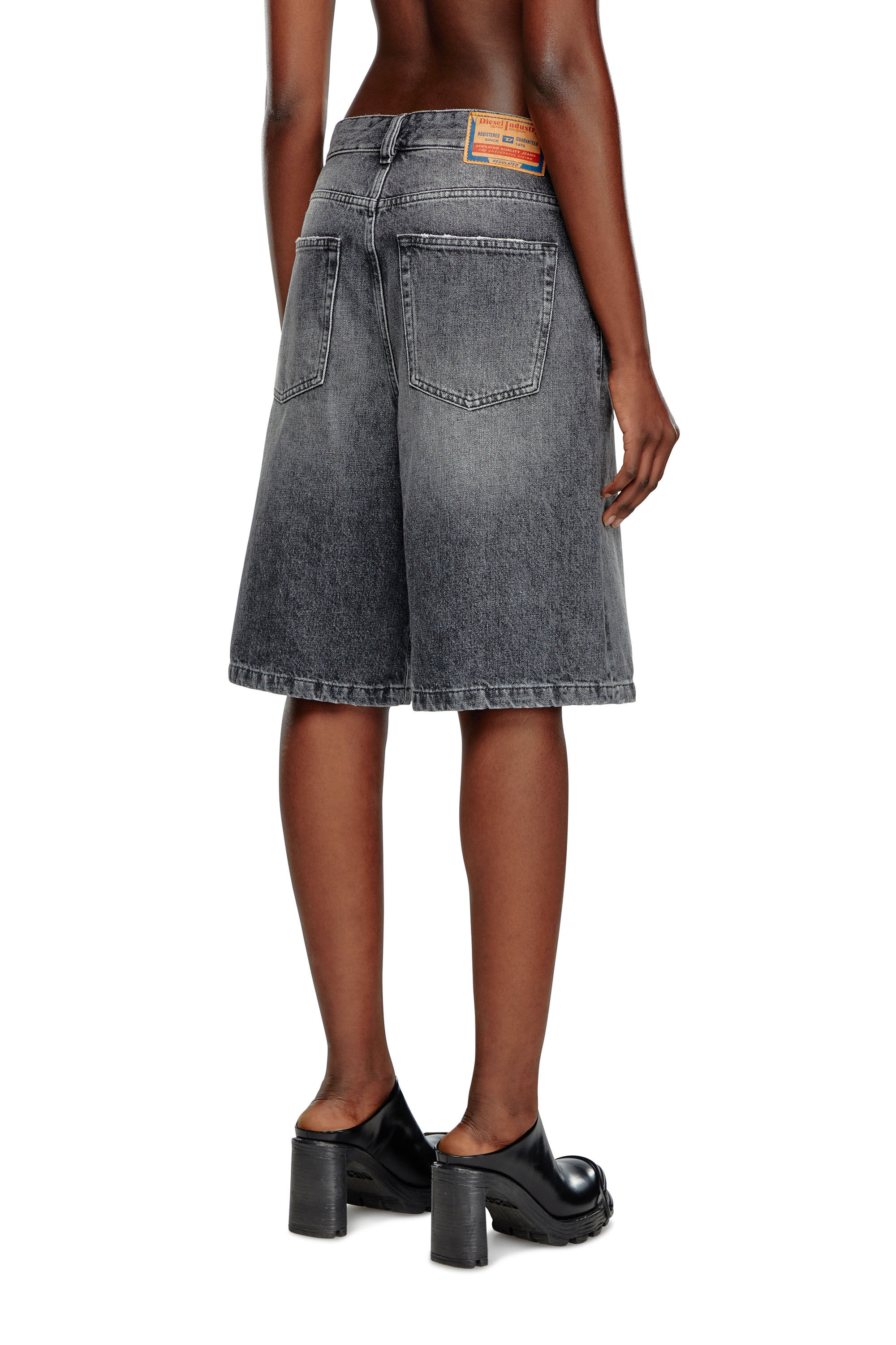 Short in denim clean wash Donna Nero Diesel