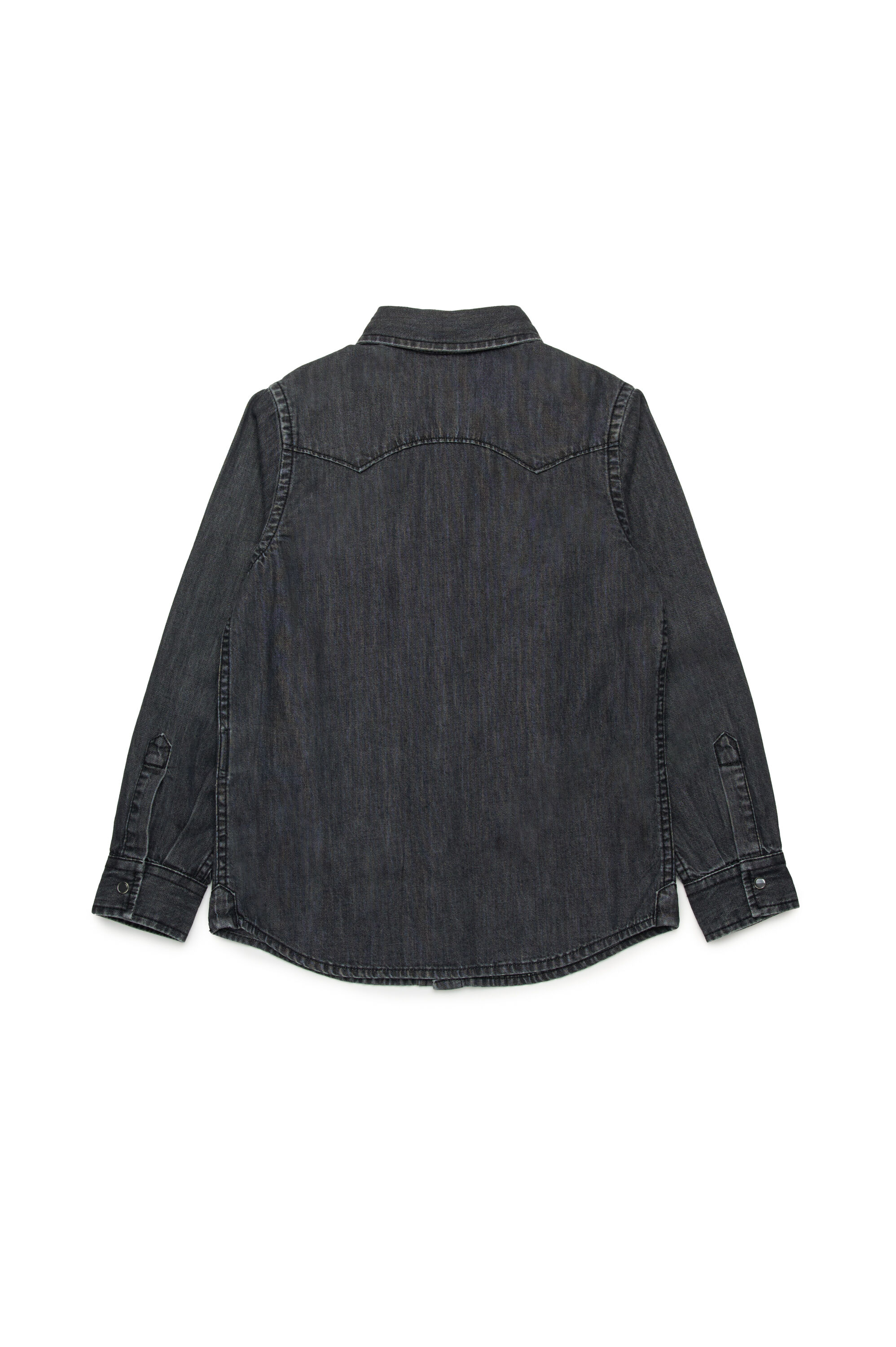 Diesel - CEKO, Camicia western in denim Uomo in Nero - 2