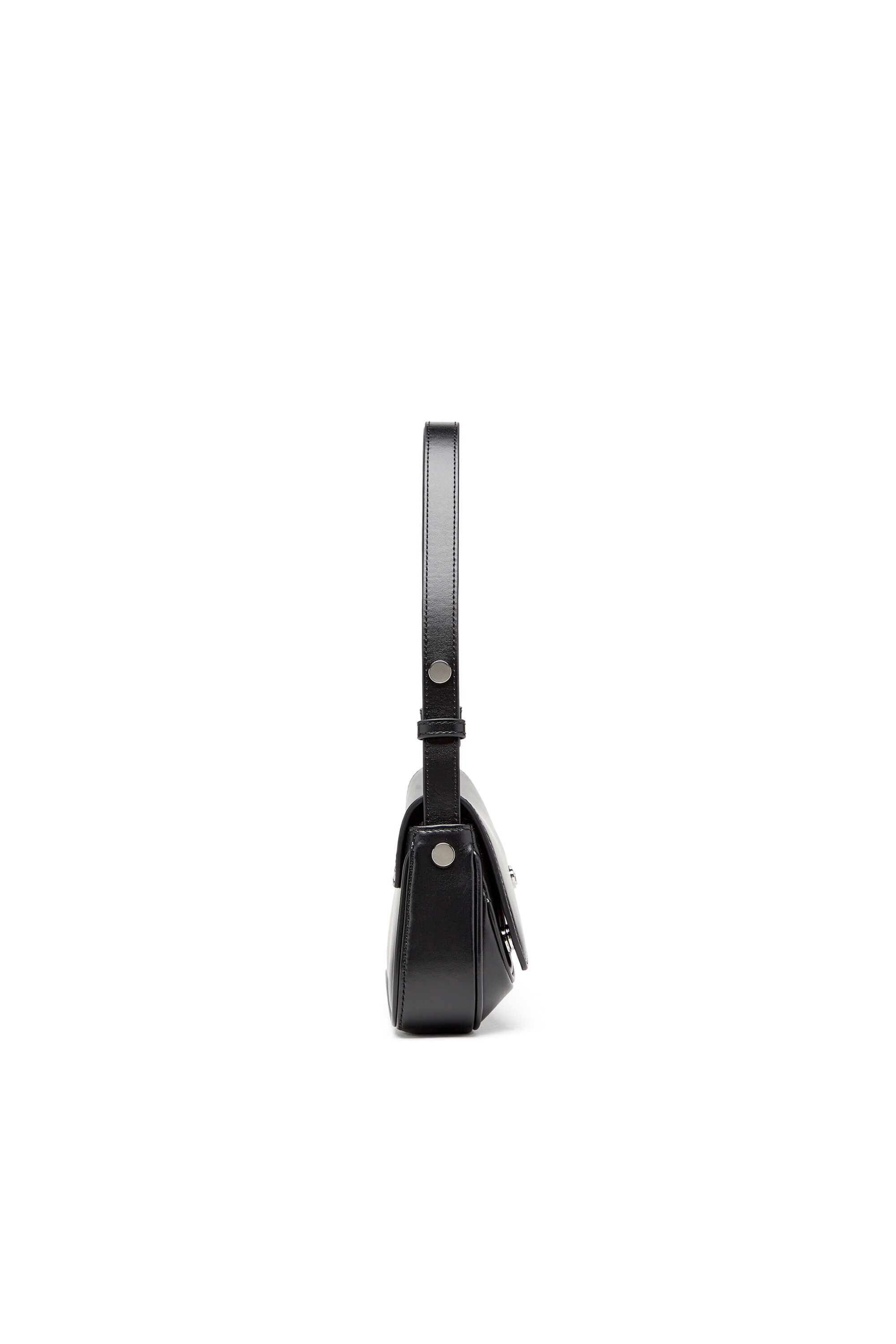 Diesel - PLAY CLUTCH, Play-Borsa a spalla in pelle semilucida Donna in Nero - 4