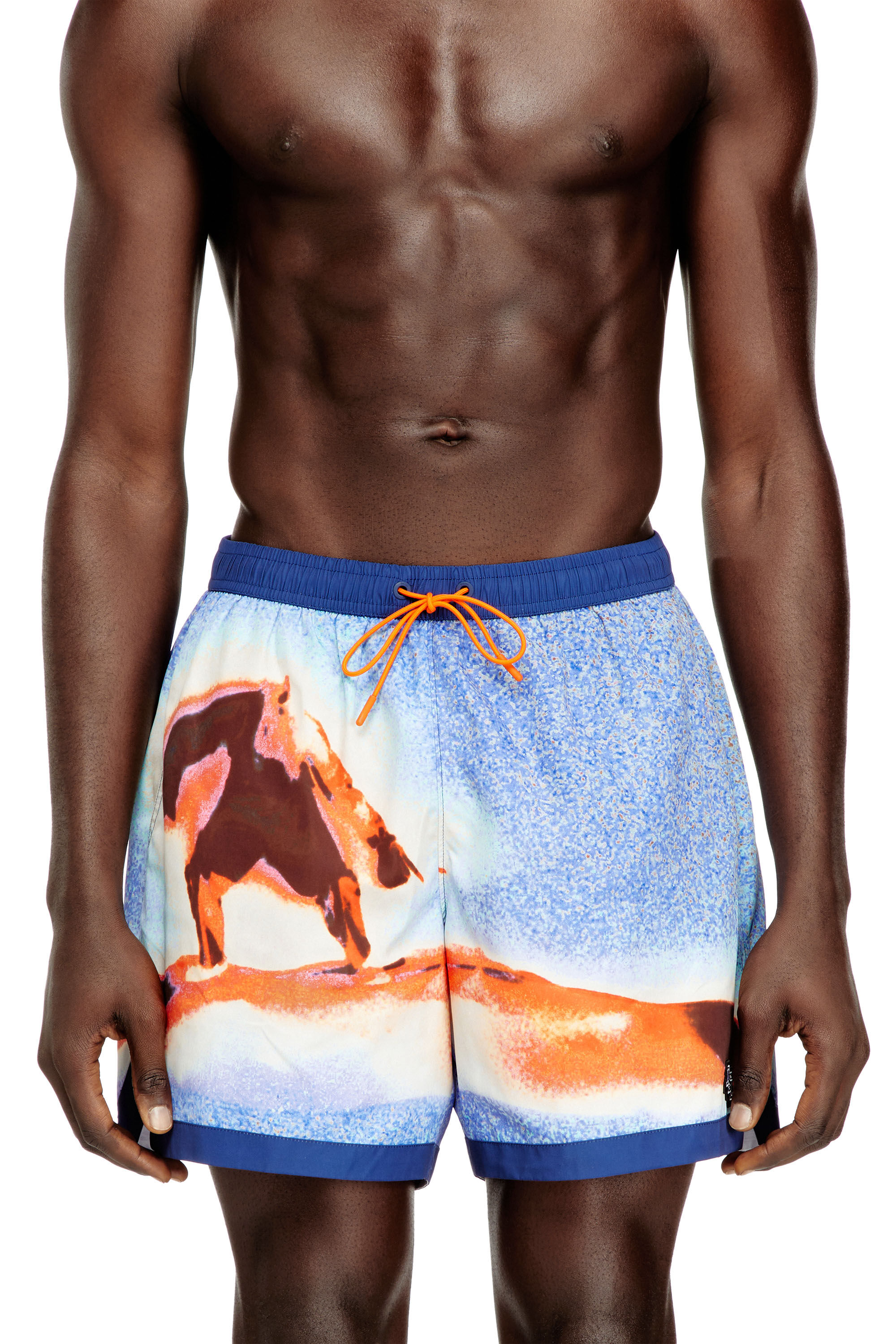 Diesel - SOCCER-41-D-POP-C, Shorts da nuoto con stampa all-over di tavole da surf Uomo in ToBeDefined - 1
