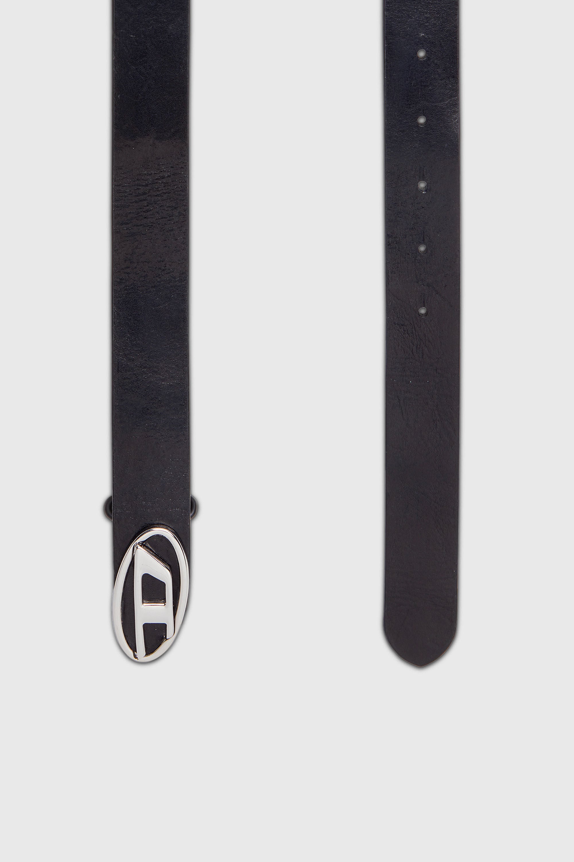 Diesel - B-1DR-LAYER, Cintura 2.9 cm in pelle con Oval D Uomo in Nero - 2