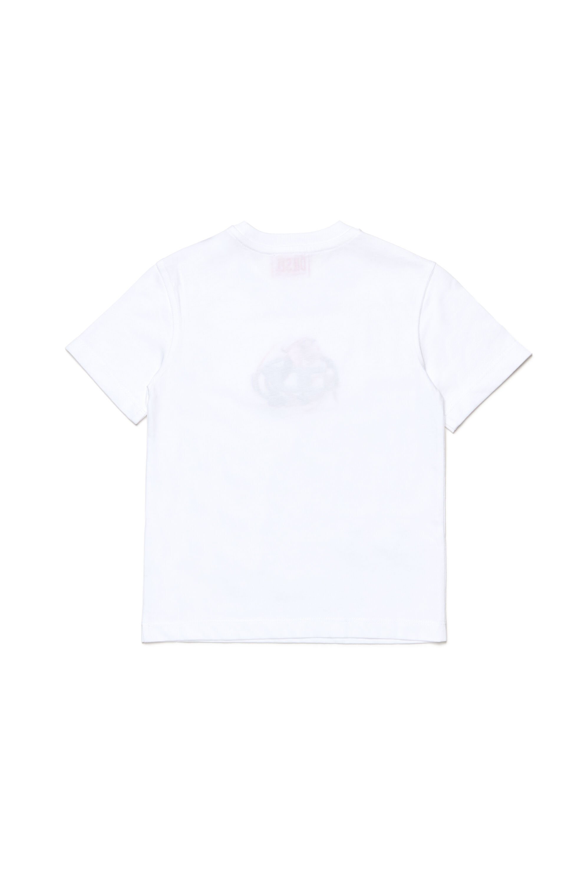 Diesel - TREGL5, T-shirt con logo Oval D con fiore Donna in Bianco - 2